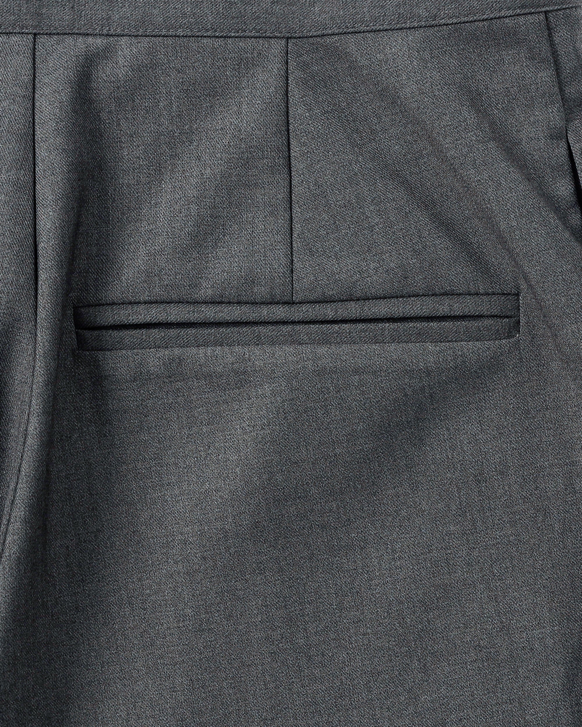 Lace Bermuda pants (stripe / gray)