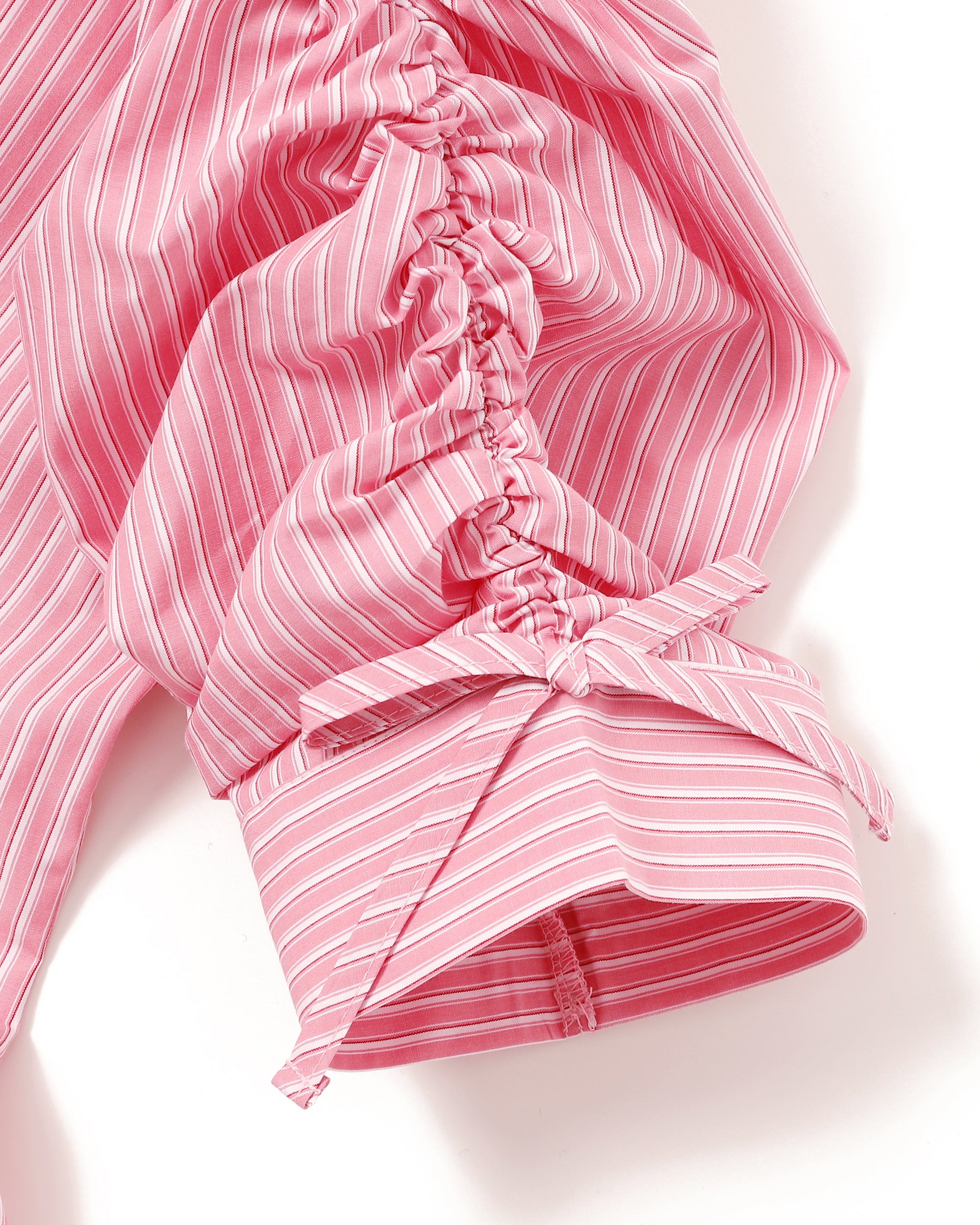 CANDY PUFF STRIPE SHIRT (PINK)