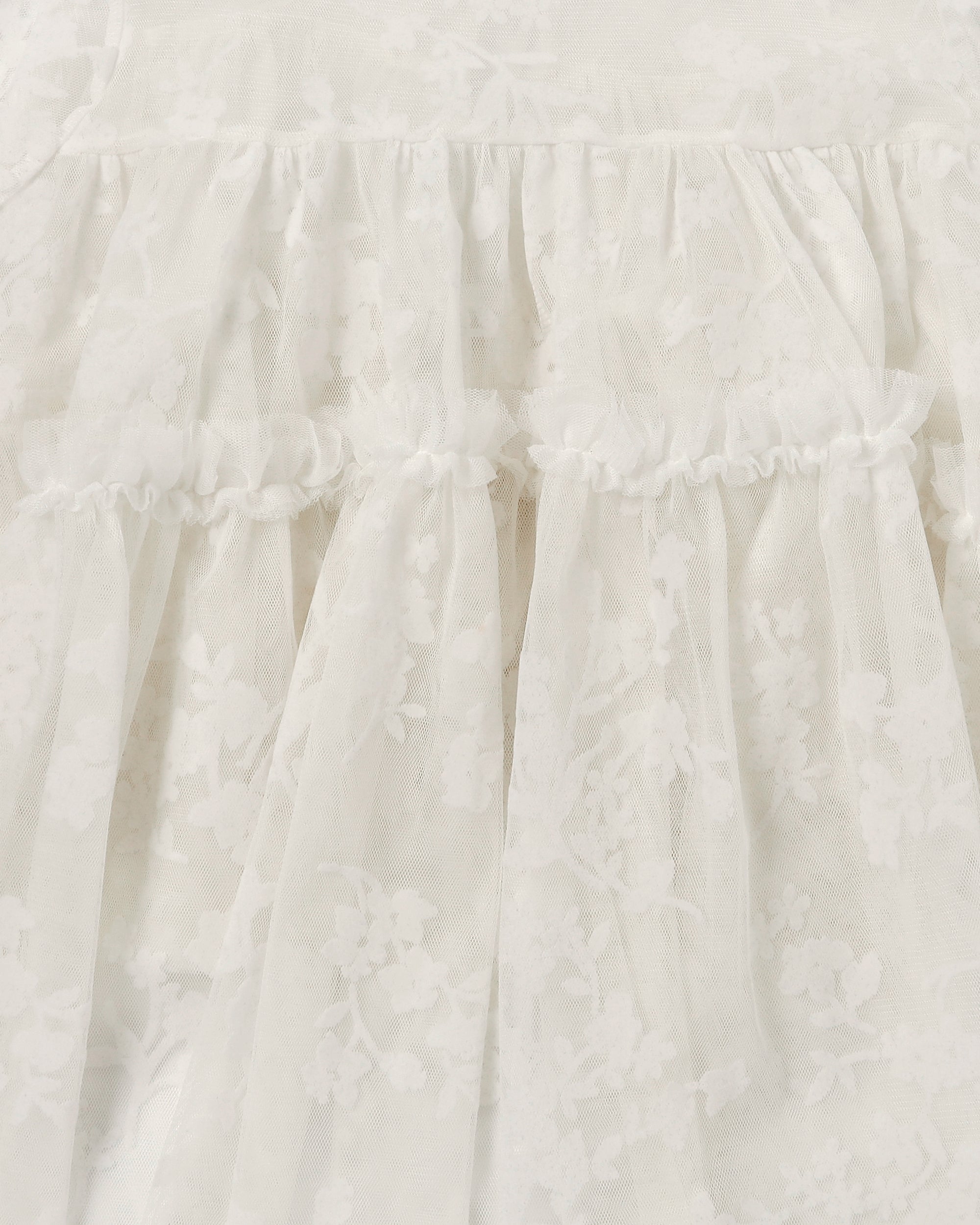 PUFF TIED BOLERO (FLOCKY WHITE)