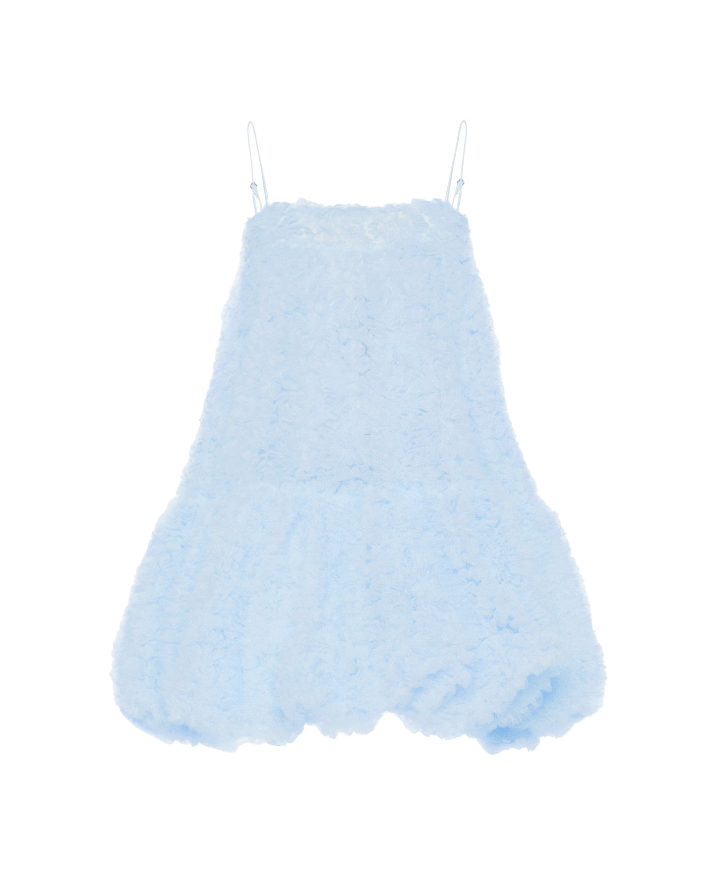 ワンピース poppy TULLE BALLOON TUNIC (LIGHT BLUE) Tulle balloon tunic (light blue)