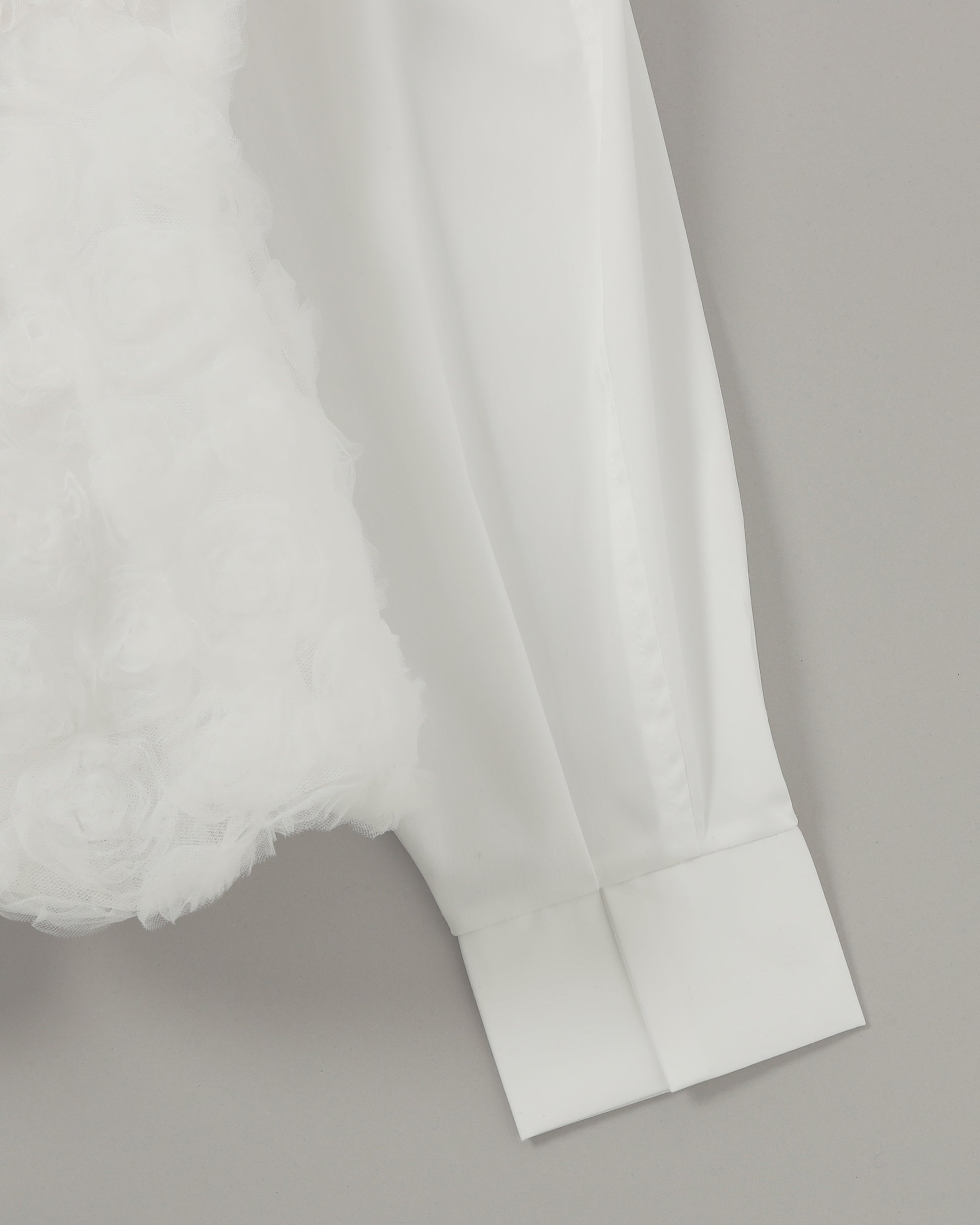 Tulle balloon hoodie shirt