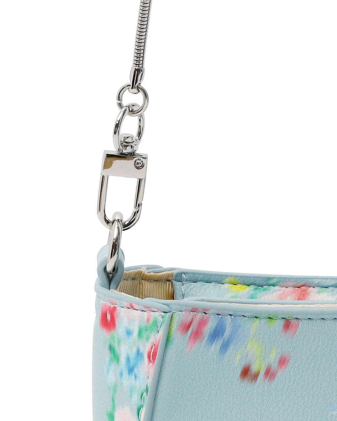 Blurred leather handbag (blue) – POPPY