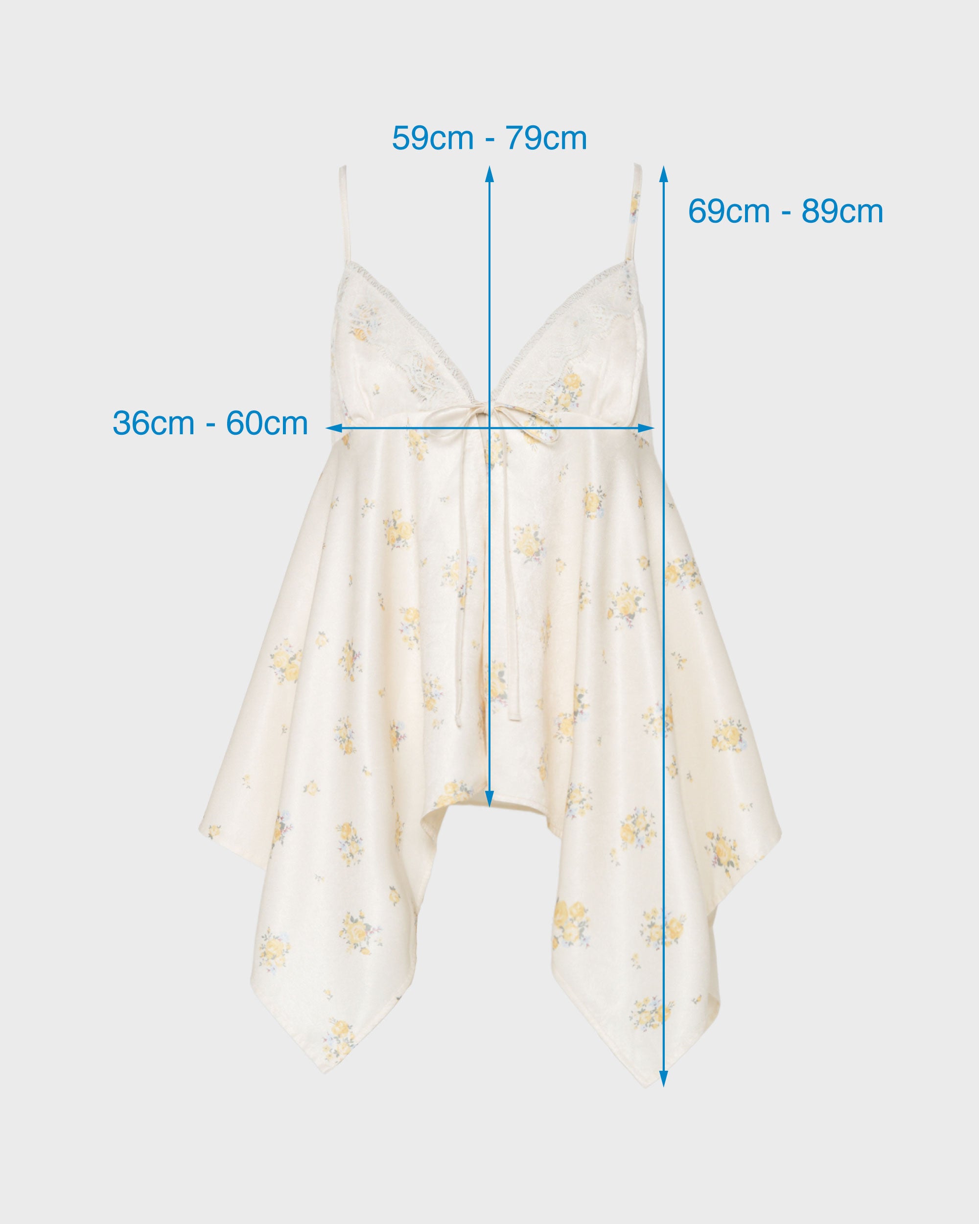 Airy tie handkerchief tunic (brown)