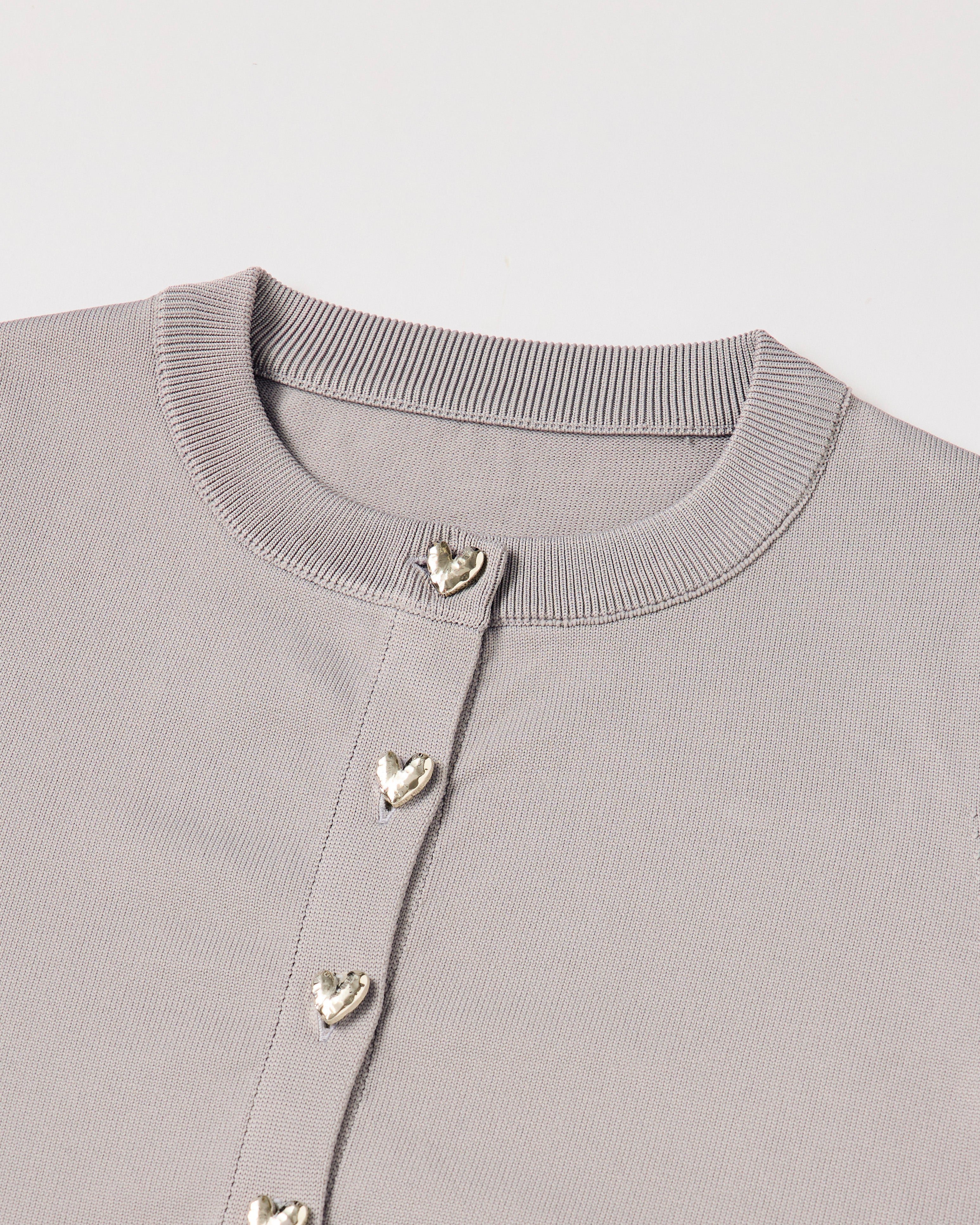 Heart button cardigan