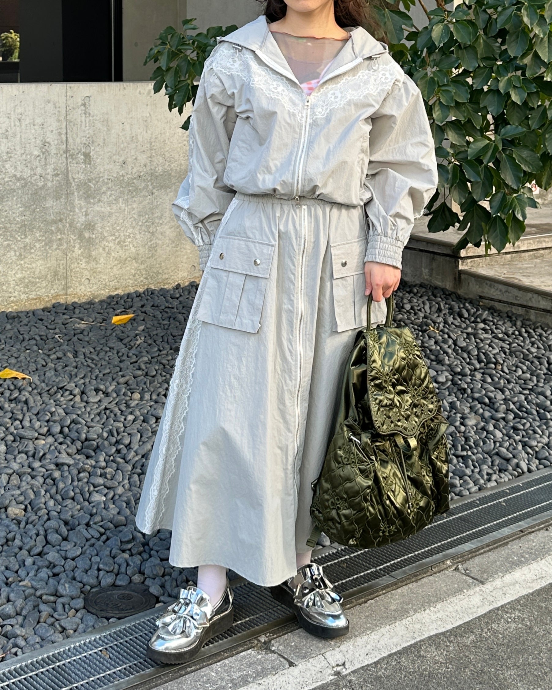 de / laceセレモニーロンパース（short） de / laceセレモニーロンパース（short） lace セレモニー