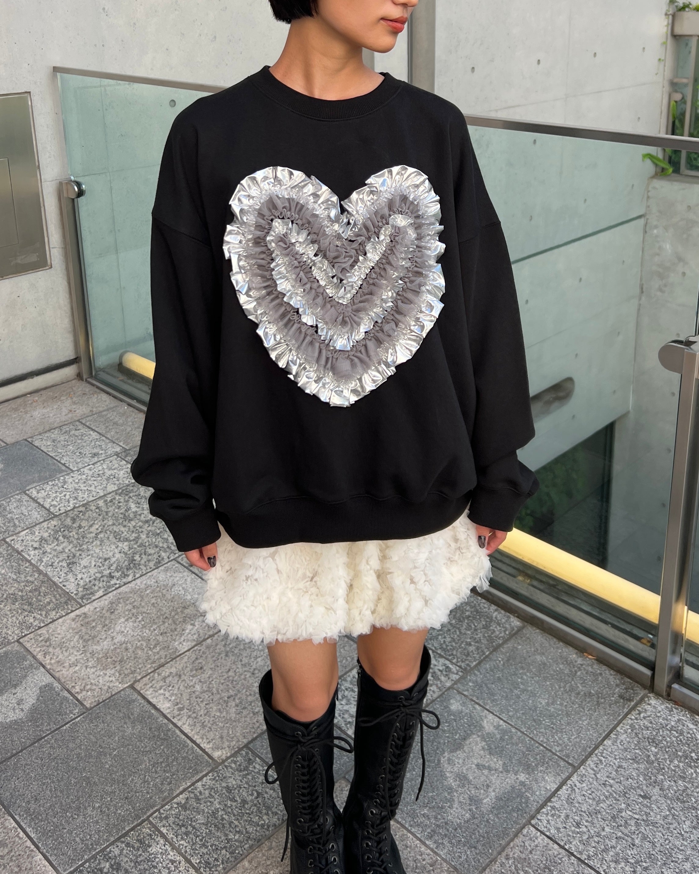 Tulle balloon mini skirt