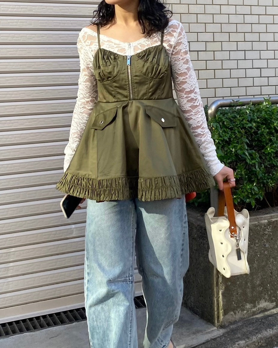 Military flare tunic