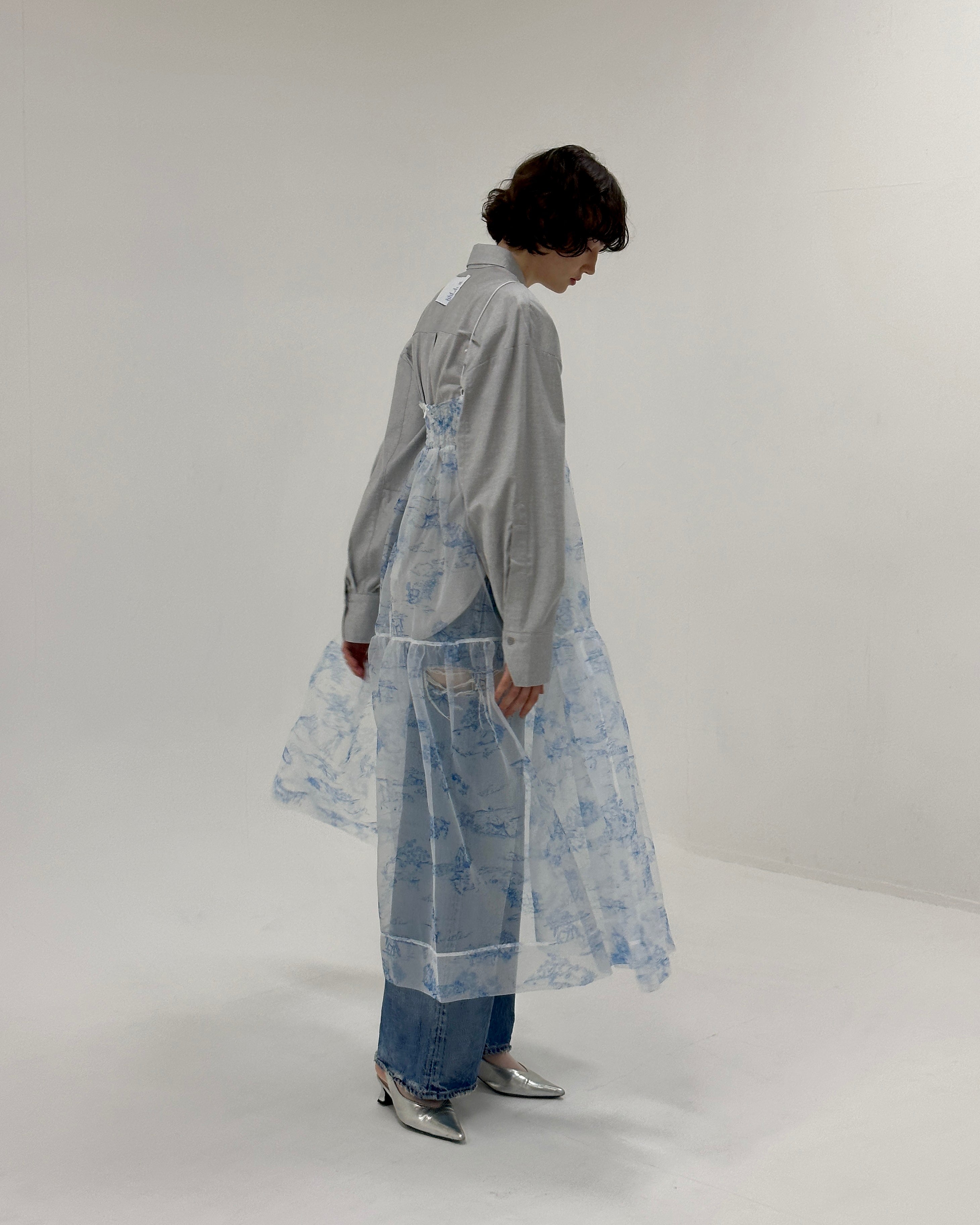 Toile de Jouy organdy cami dress