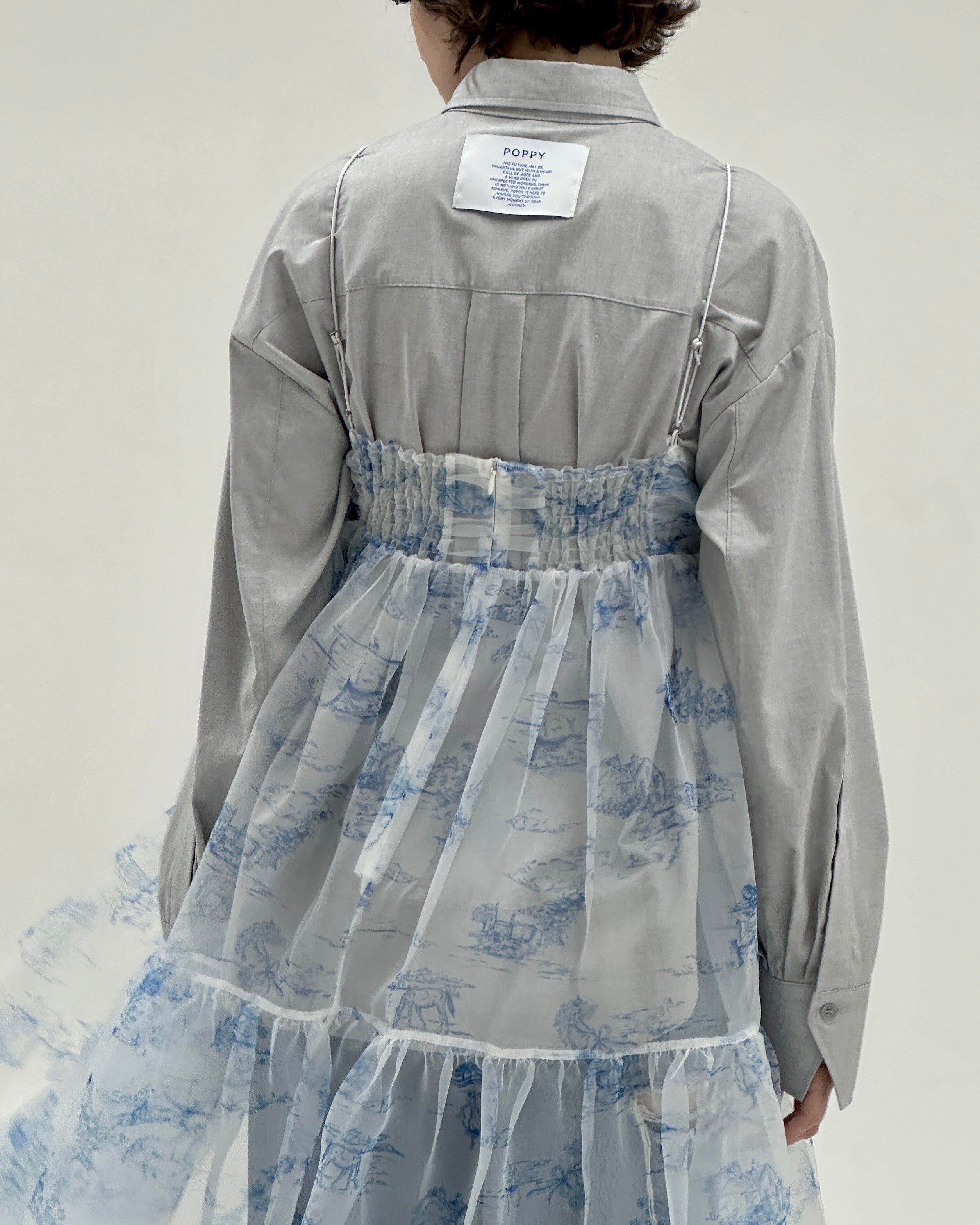 Toile de Jouy organdy cami dress