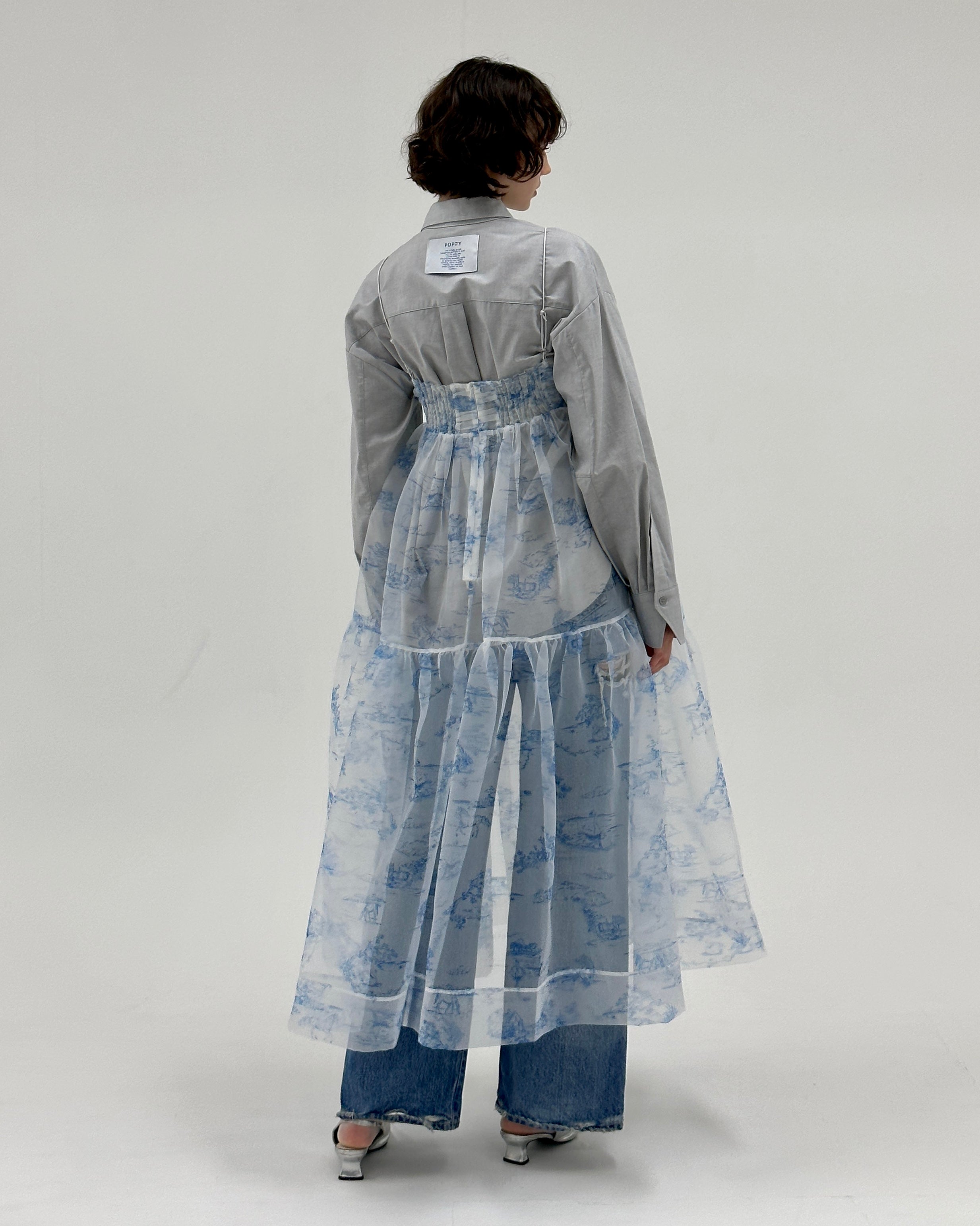 Toile de Jouy organdy cami dress