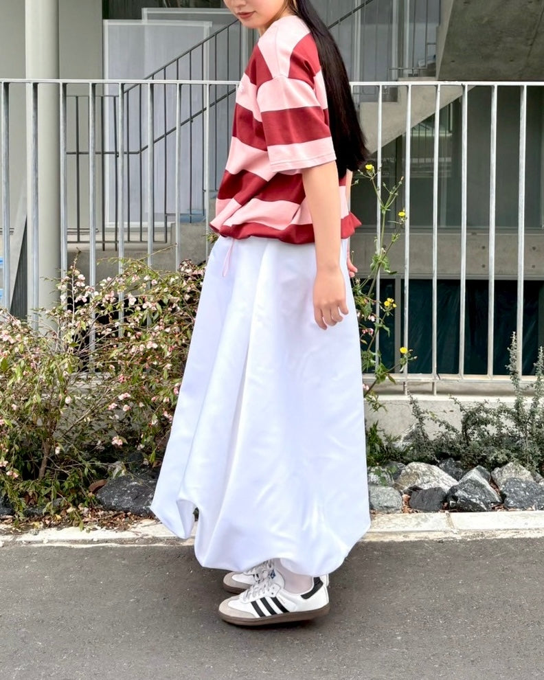 Cocoon border t-shirt (pink)