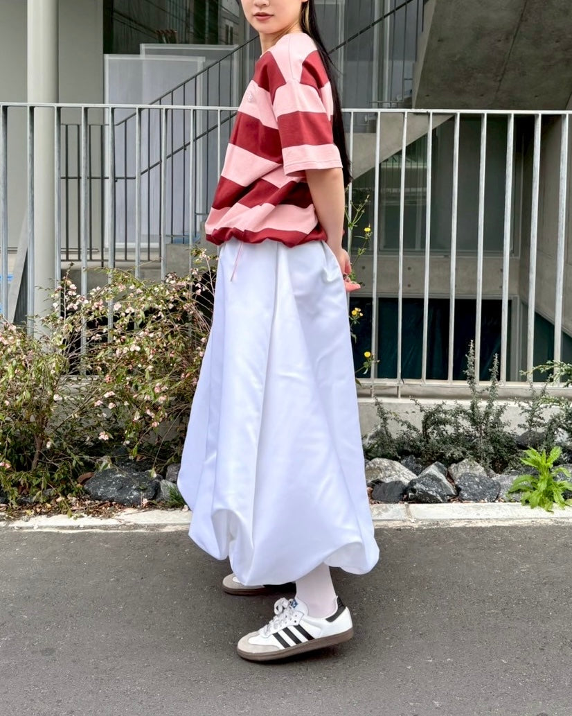 Cocoon border t-shirt (pink)