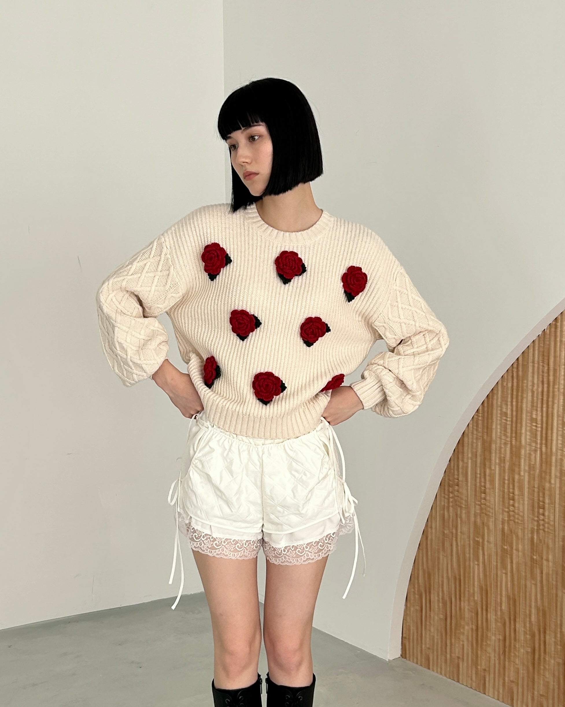 Flower garden knit