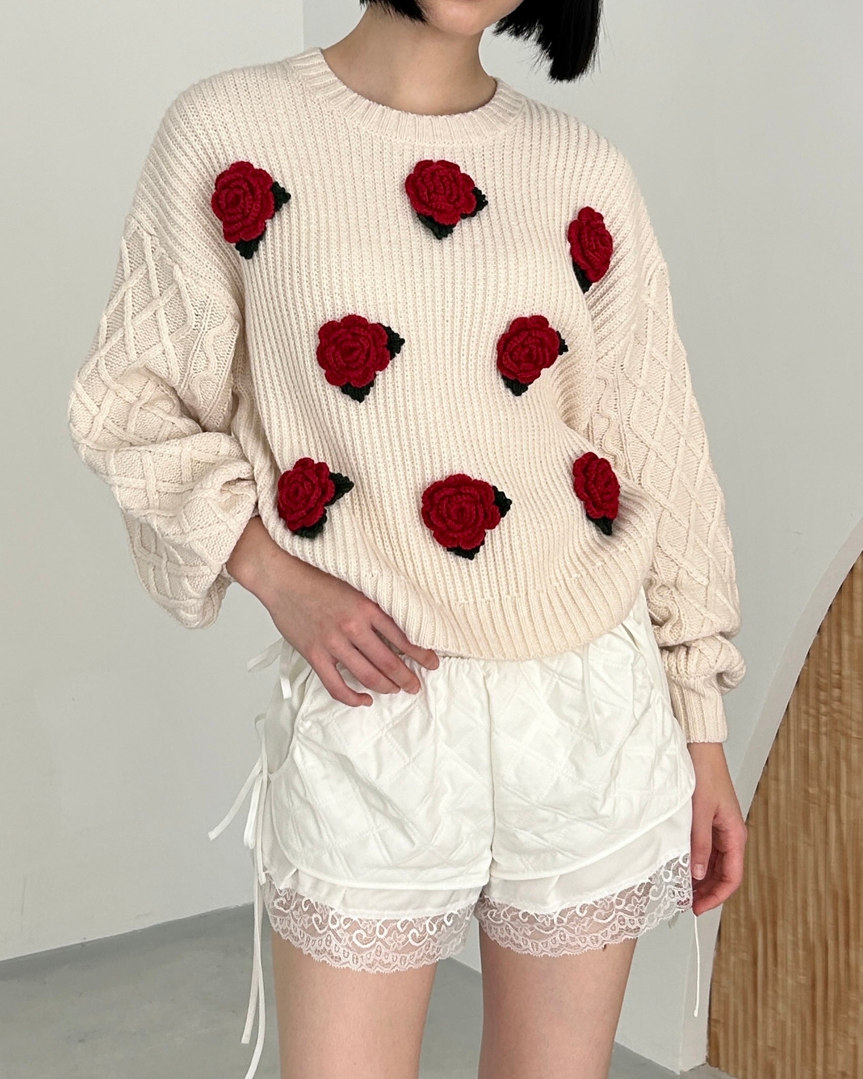 Flower garden knit