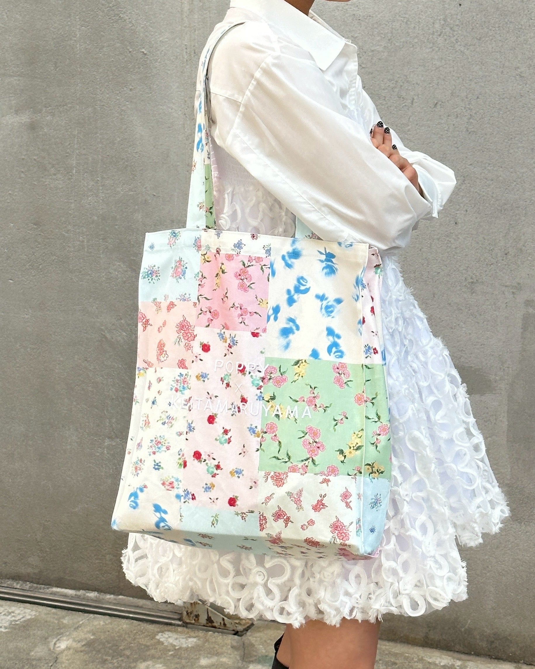 poppy トートバック　KEITA MARUYAMA あさぎーにょ poppy トートバッグ KEITA MARUYAMA あさぎーにょ POPPY shopper