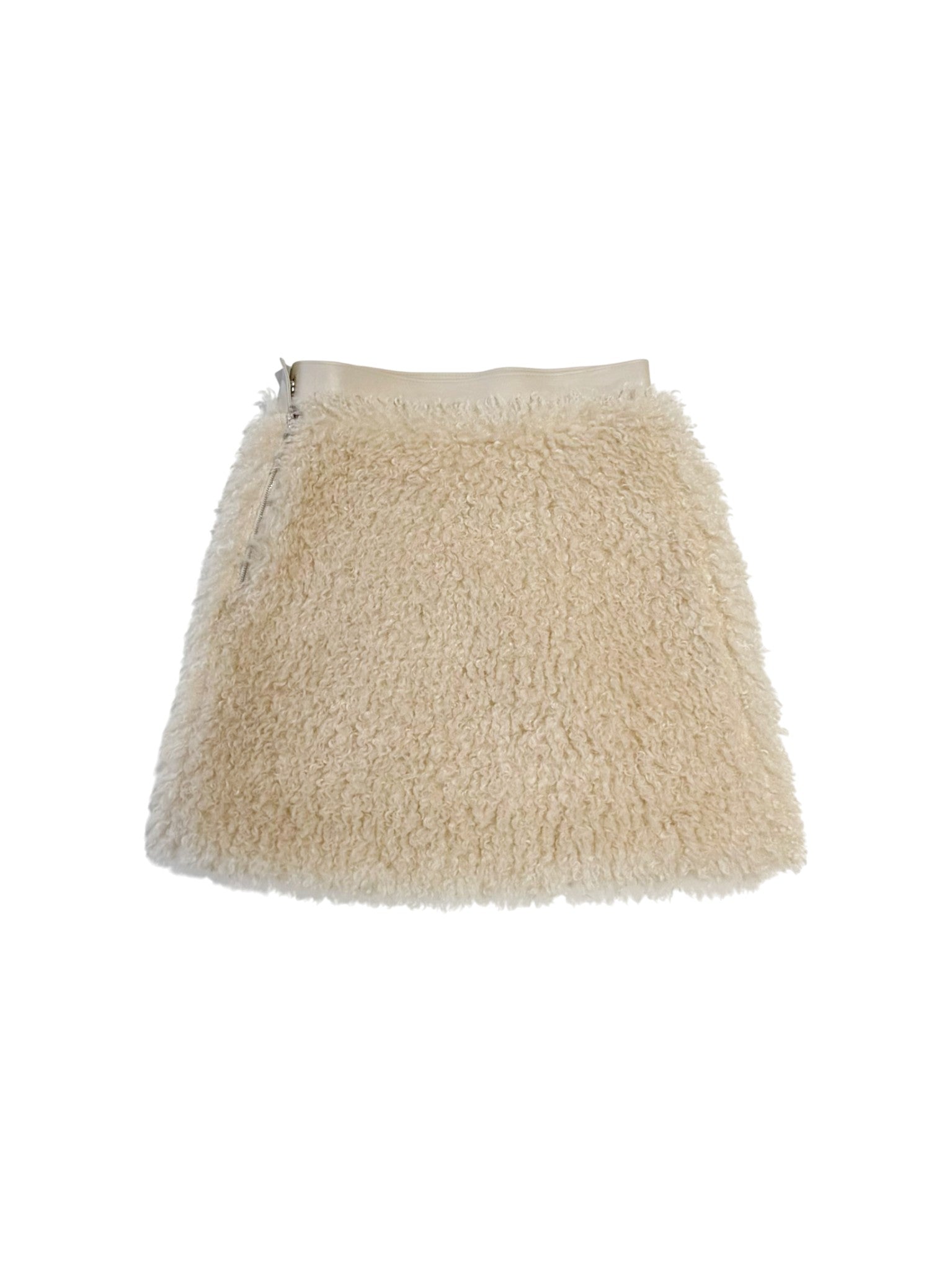 big pocket fur mini skirt