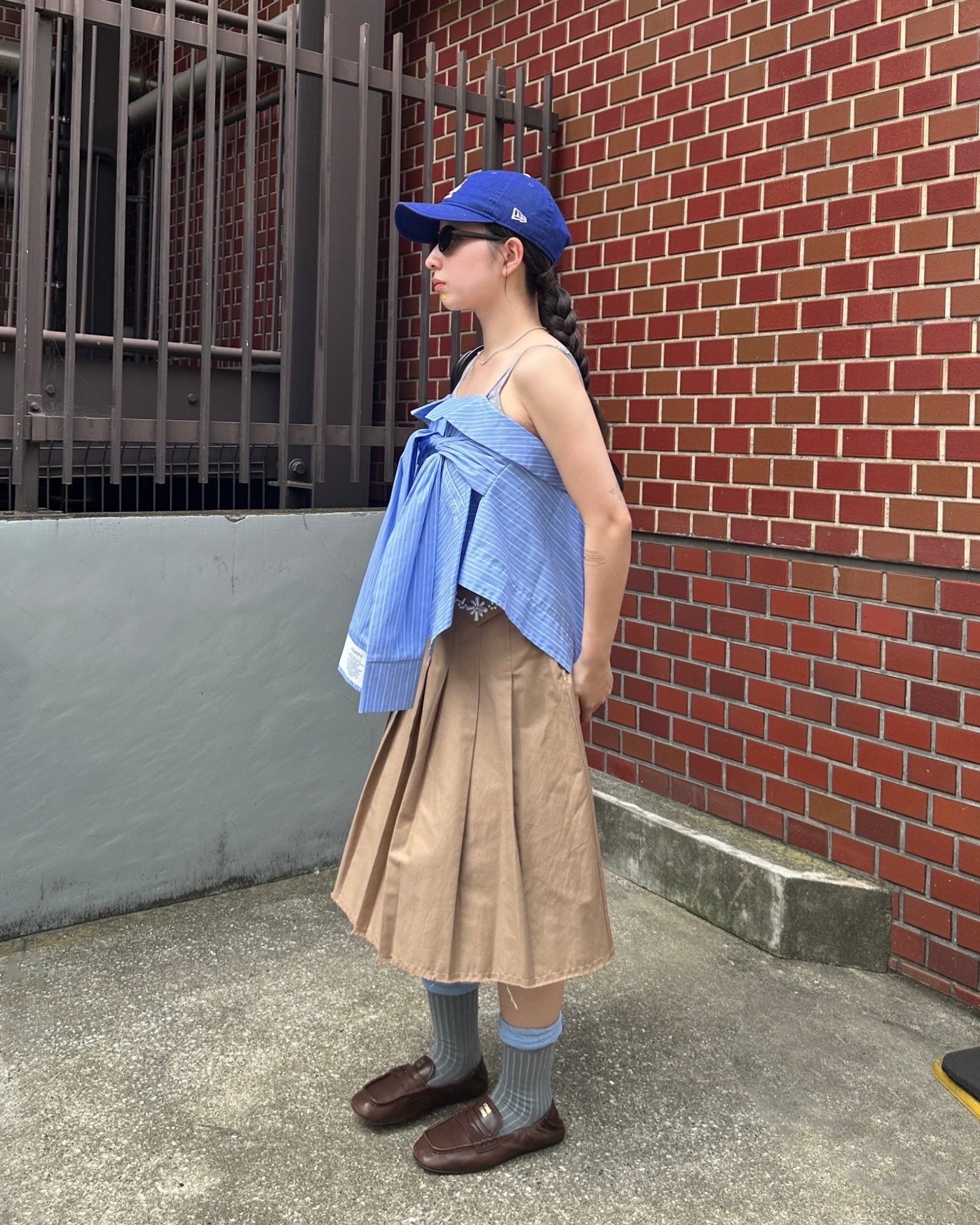 Handkerchief hem 2way bustier/skirt