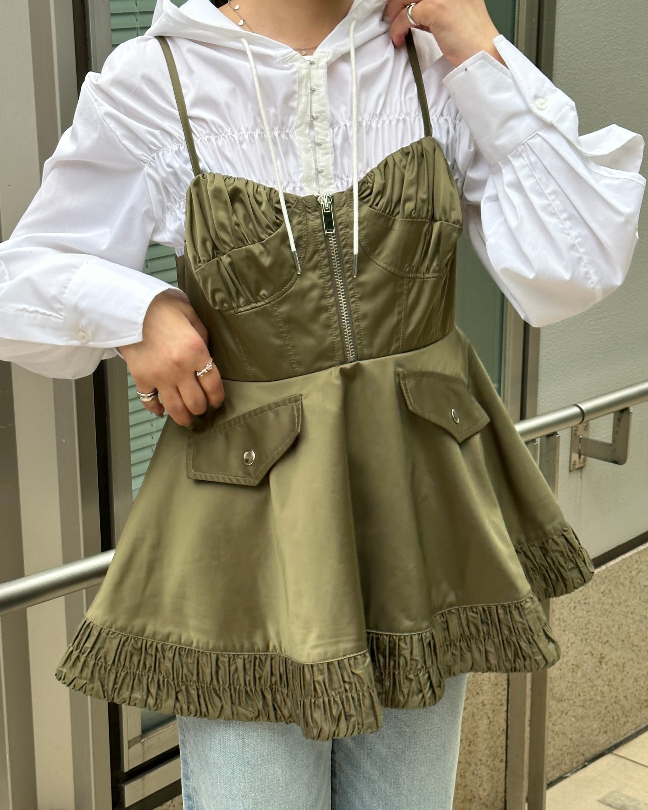 Military flare tunic