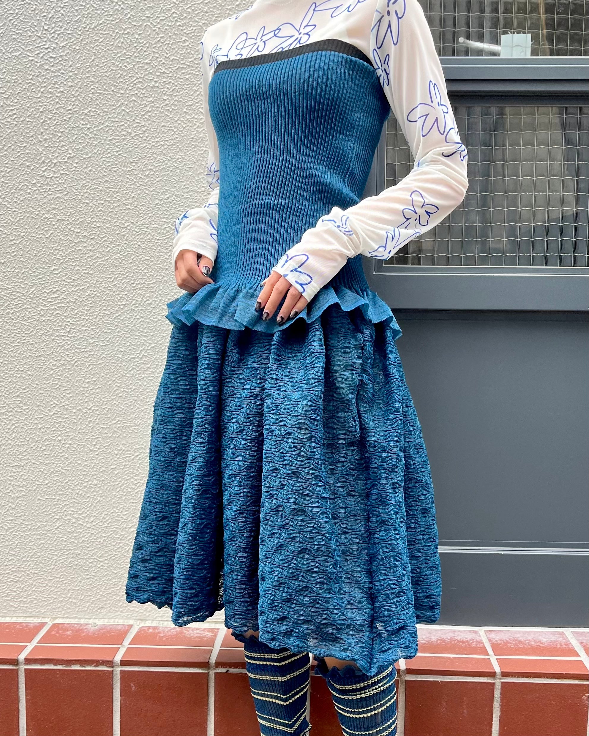 <b>Nadia Wire</b><br>bubble dress (blue)