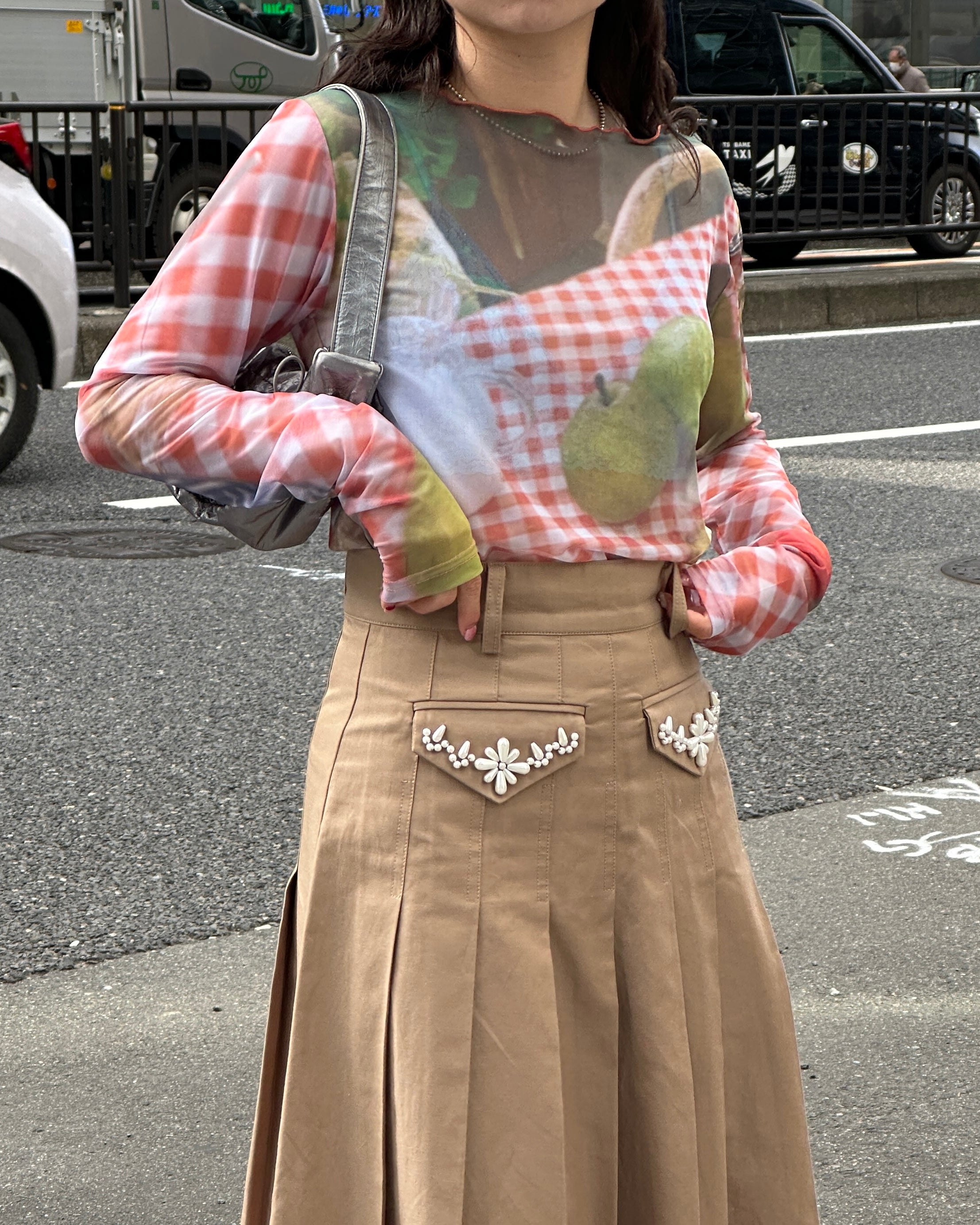 Picnic see-through tops (round neck)