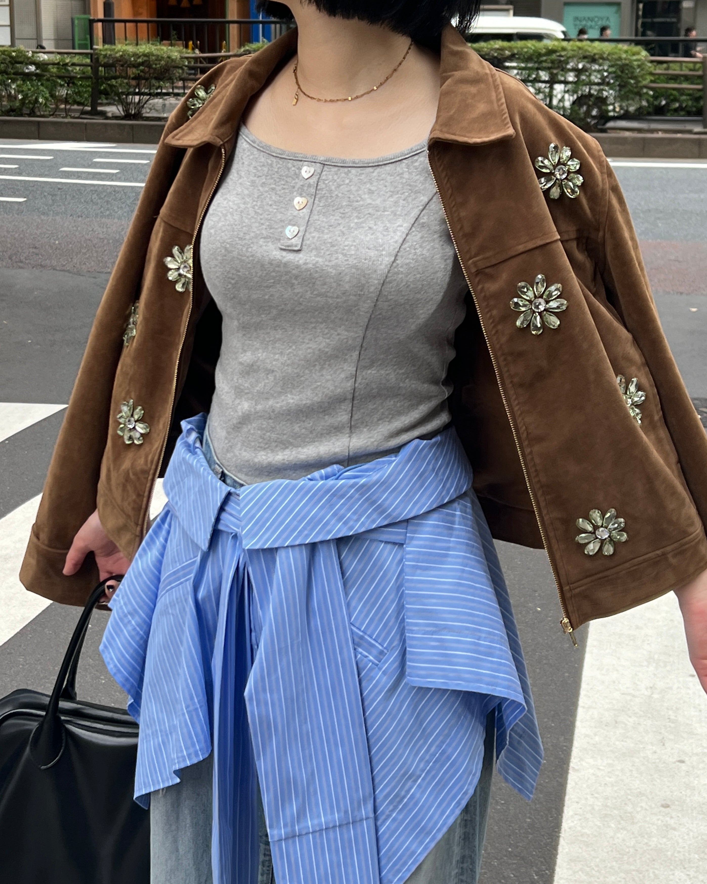 Handkerchief hem 2way bustier/skirt