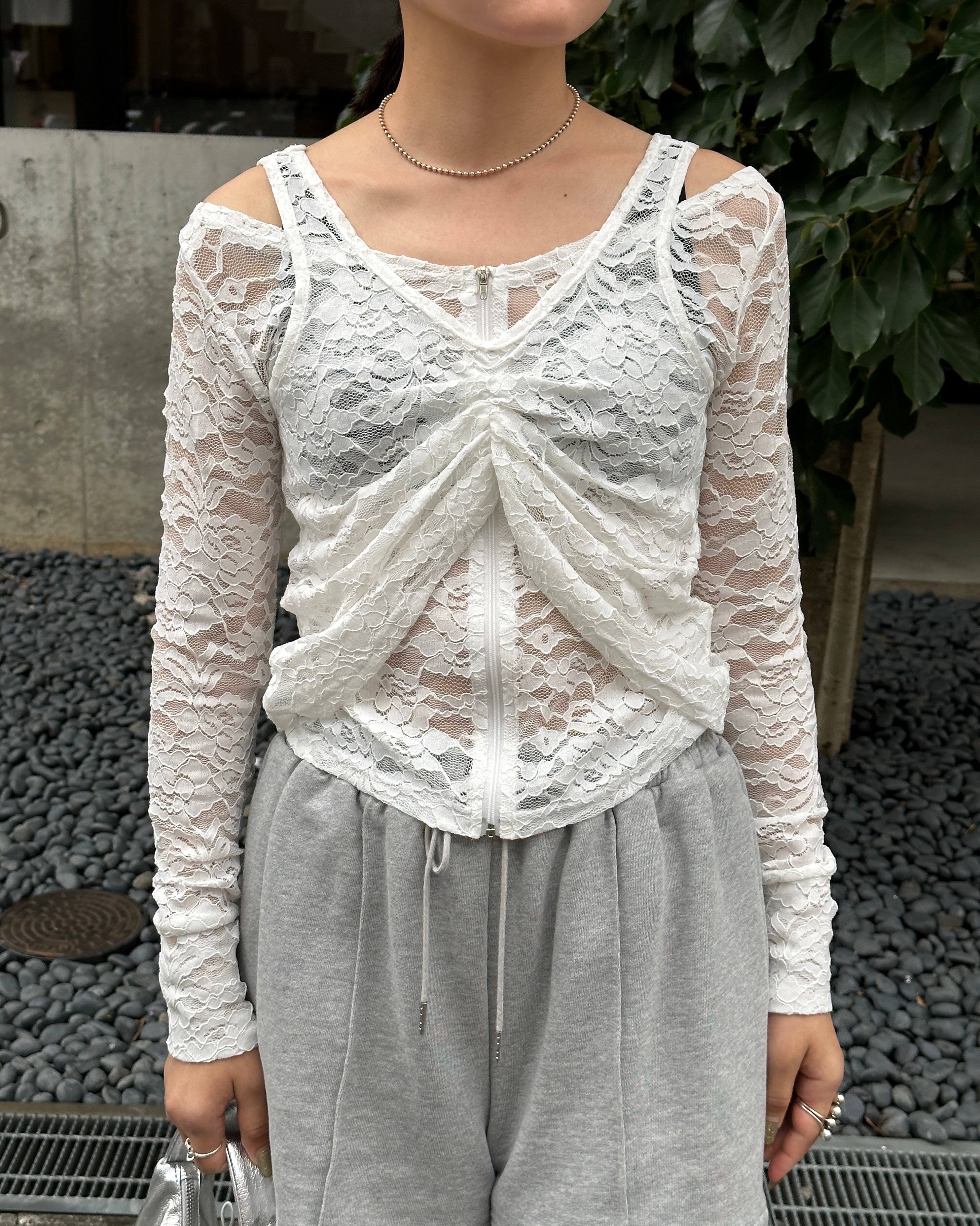【最終値下げ】美品 épine lace cotton panier épine - epine cotton lace panier whiteの通販 by にゃん