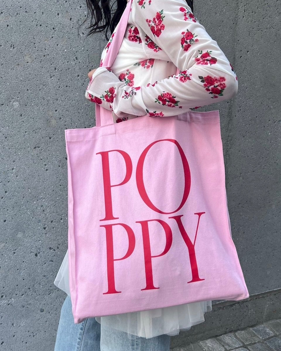 Logo tote bag (pink)