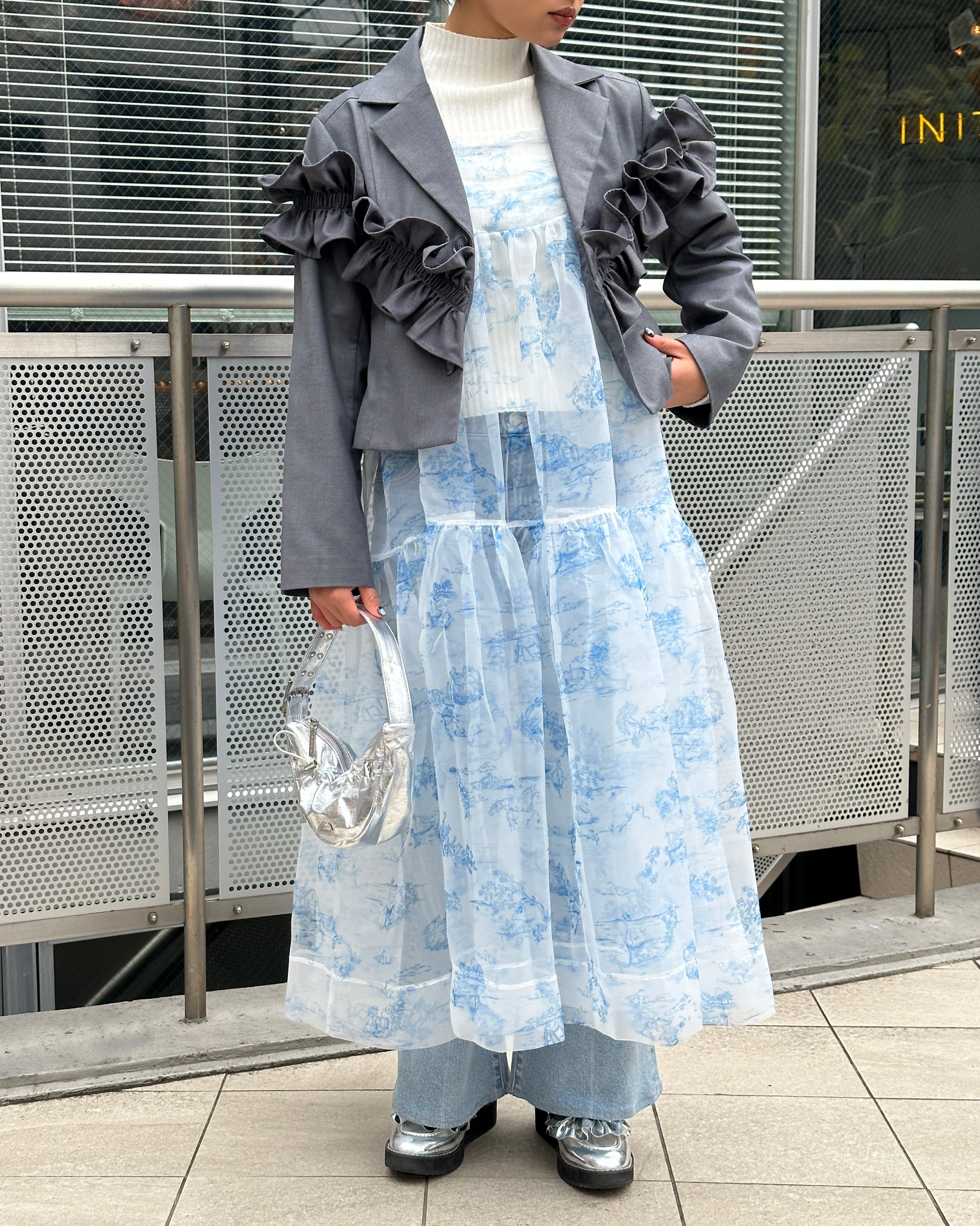 Toile de Jouy organdy cami dress