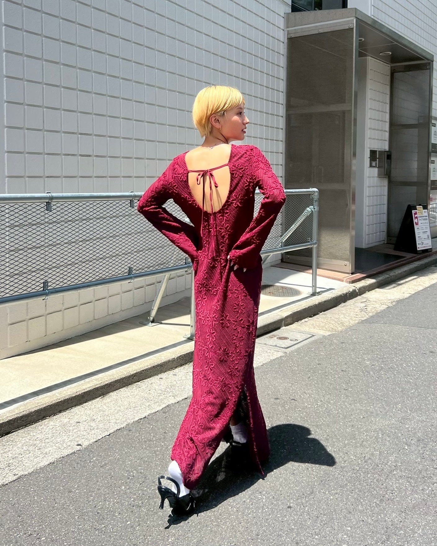 <b>GHOSSPELL</b><br>Vicky Crochet Maxi Dress