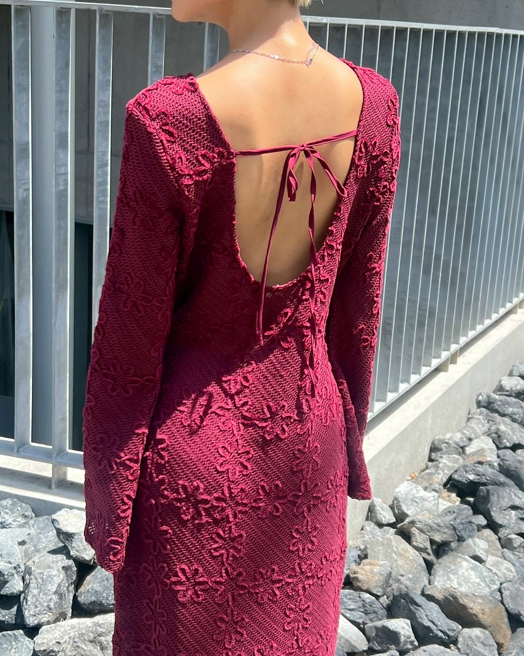 <b>GHOSSPELL</b><br>Vicky Crochet Maxi Dress