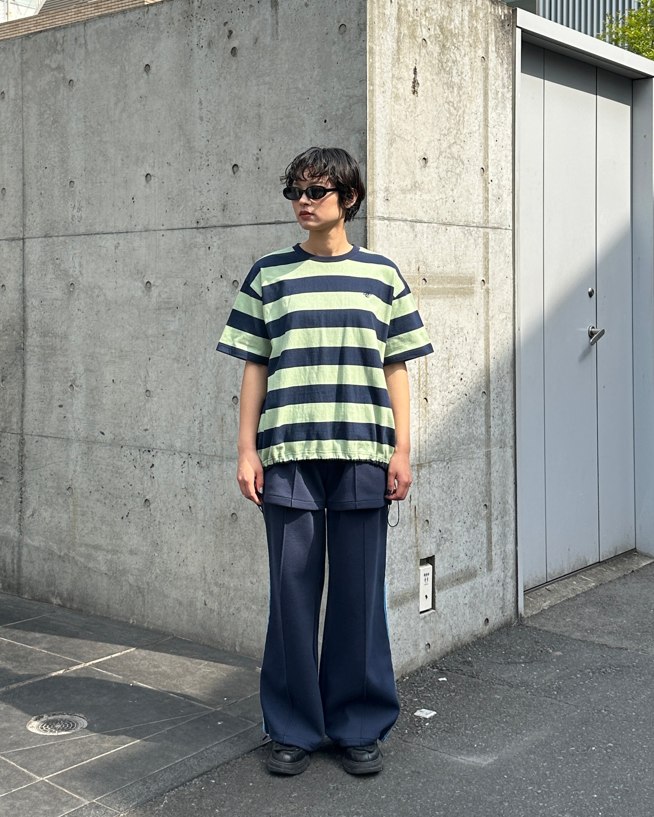 Cocoon border t-shirt (green)