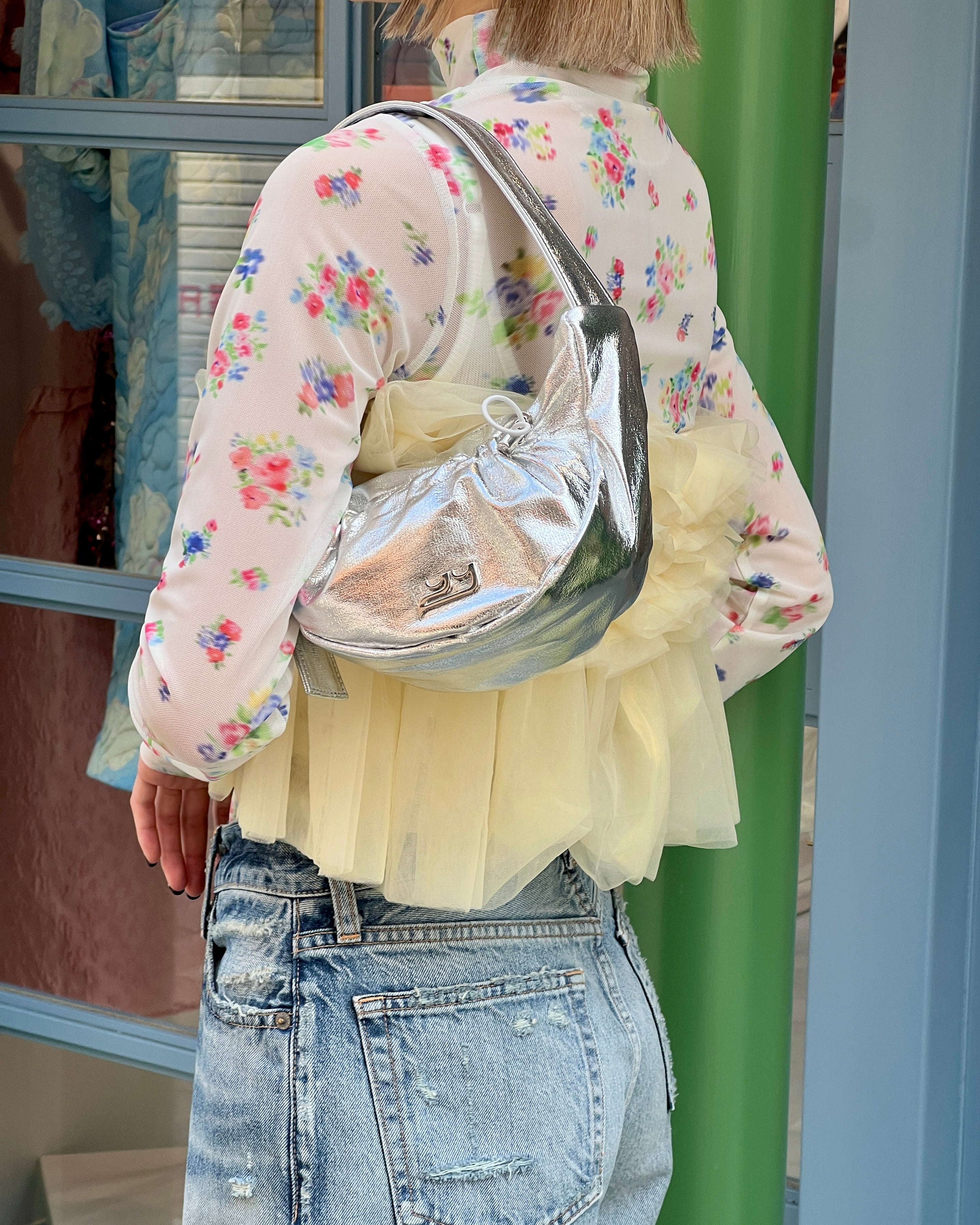 Floral patterns see-through tops