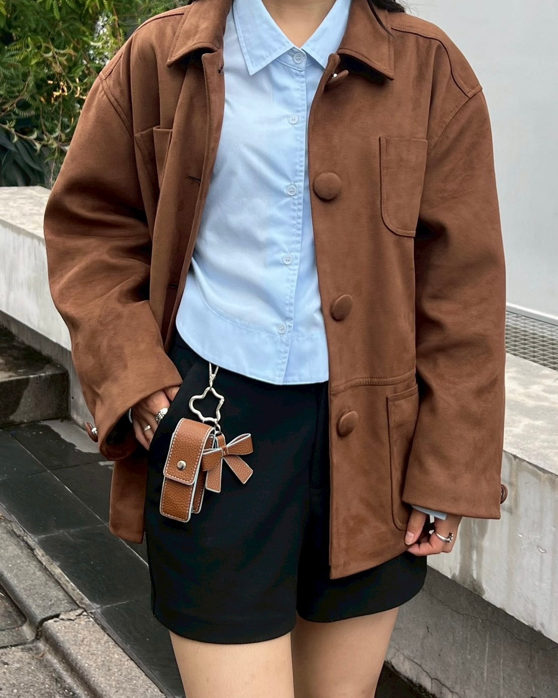 ジャケット・アウター Poppy Silver flower denim jacket