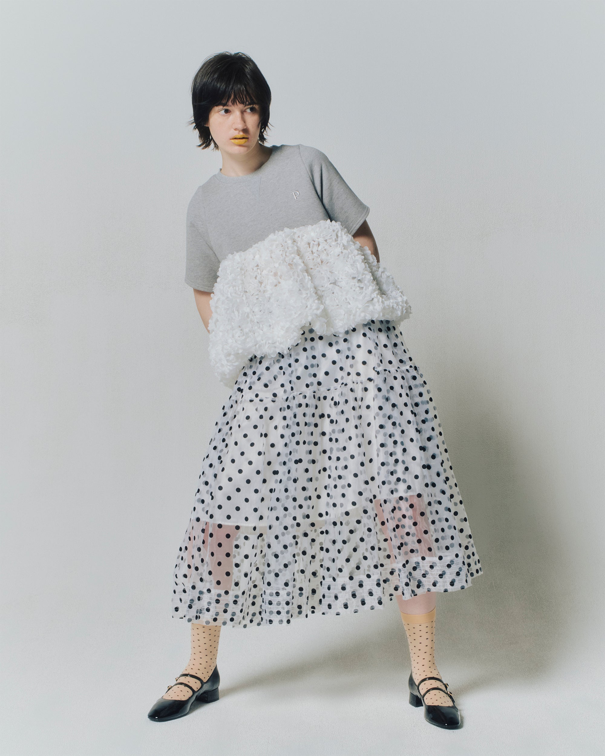 トップス POPPY-FLOWER GARDEN BALLOON TOP FLOWER GARDEN BALLOON TOP