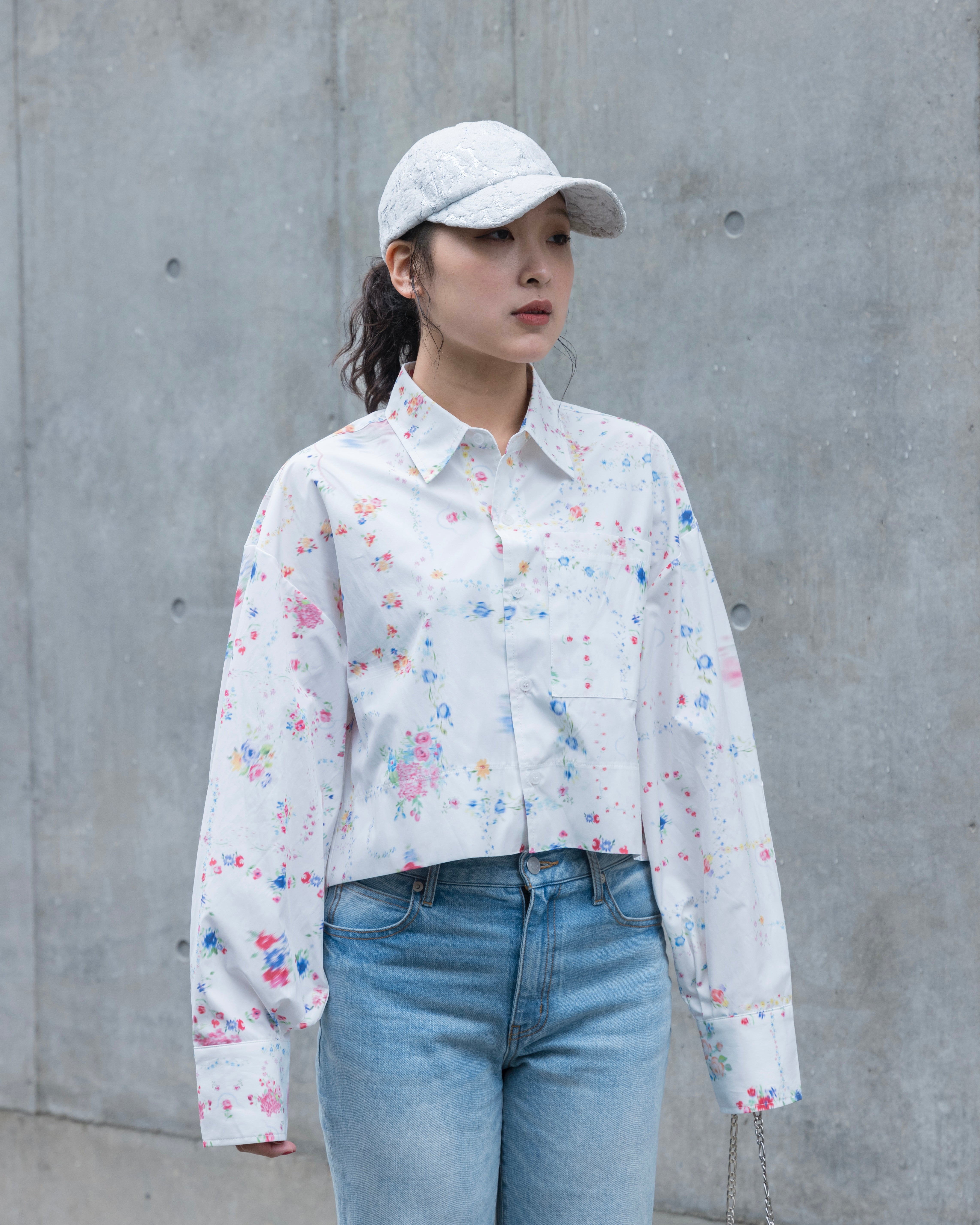 Cropped shirt (multi)