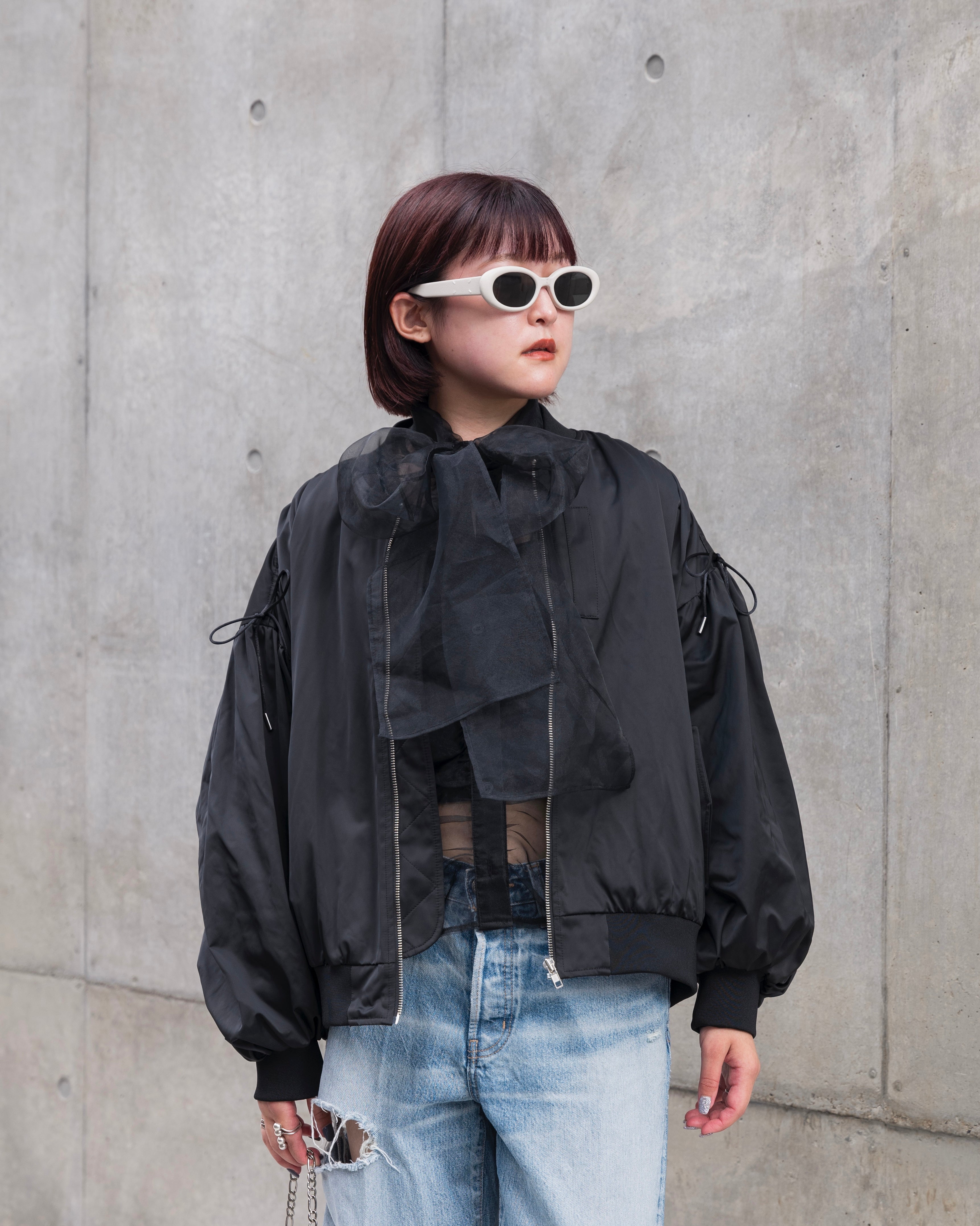 Gather ribbon MA-1 (black)