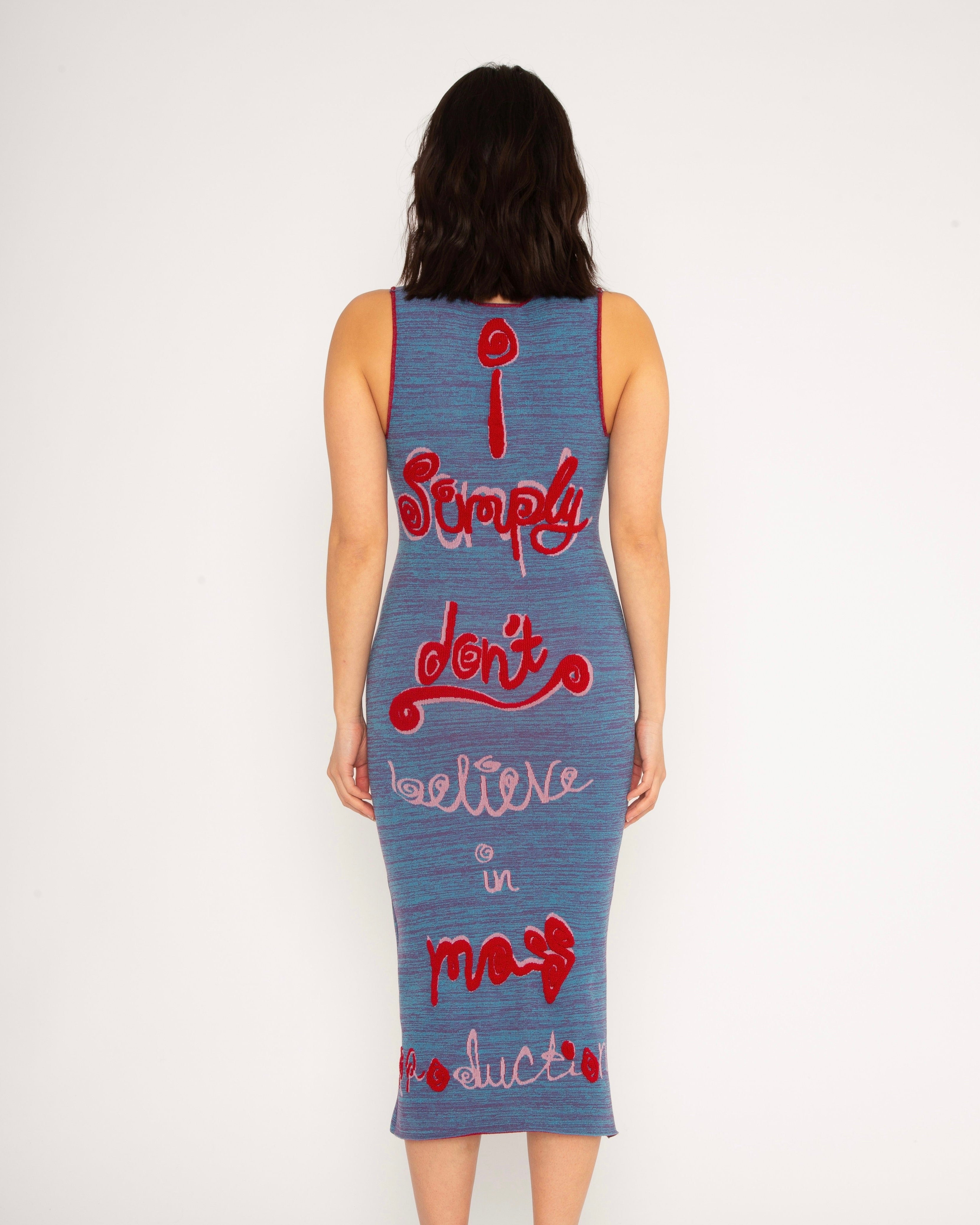 <b>Nadia Wire</b><br>my mission dress (melange turquoise/red)