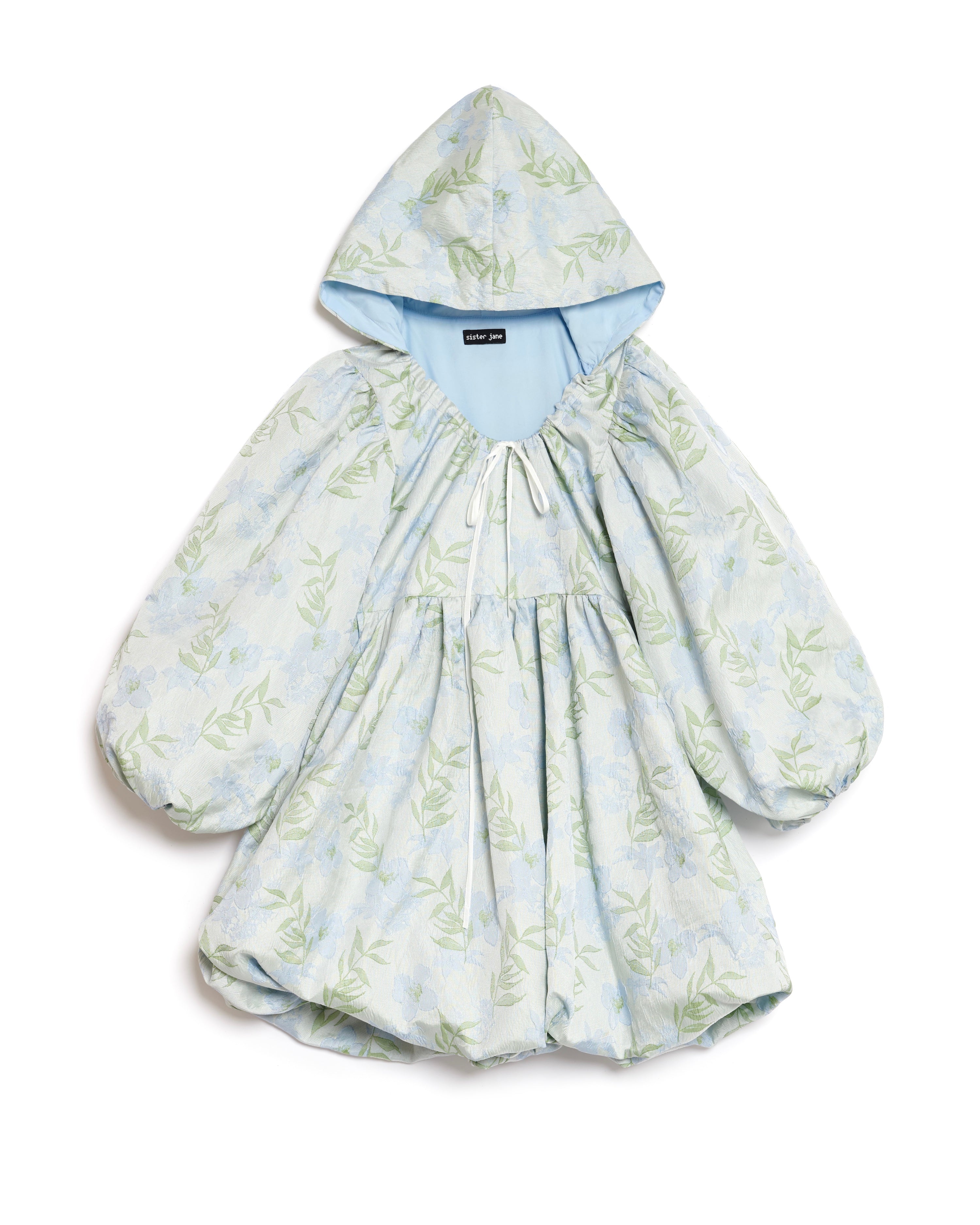<b>POPPY x sister jane</b><br>Floral Hood Bubble Hem Mini Dress