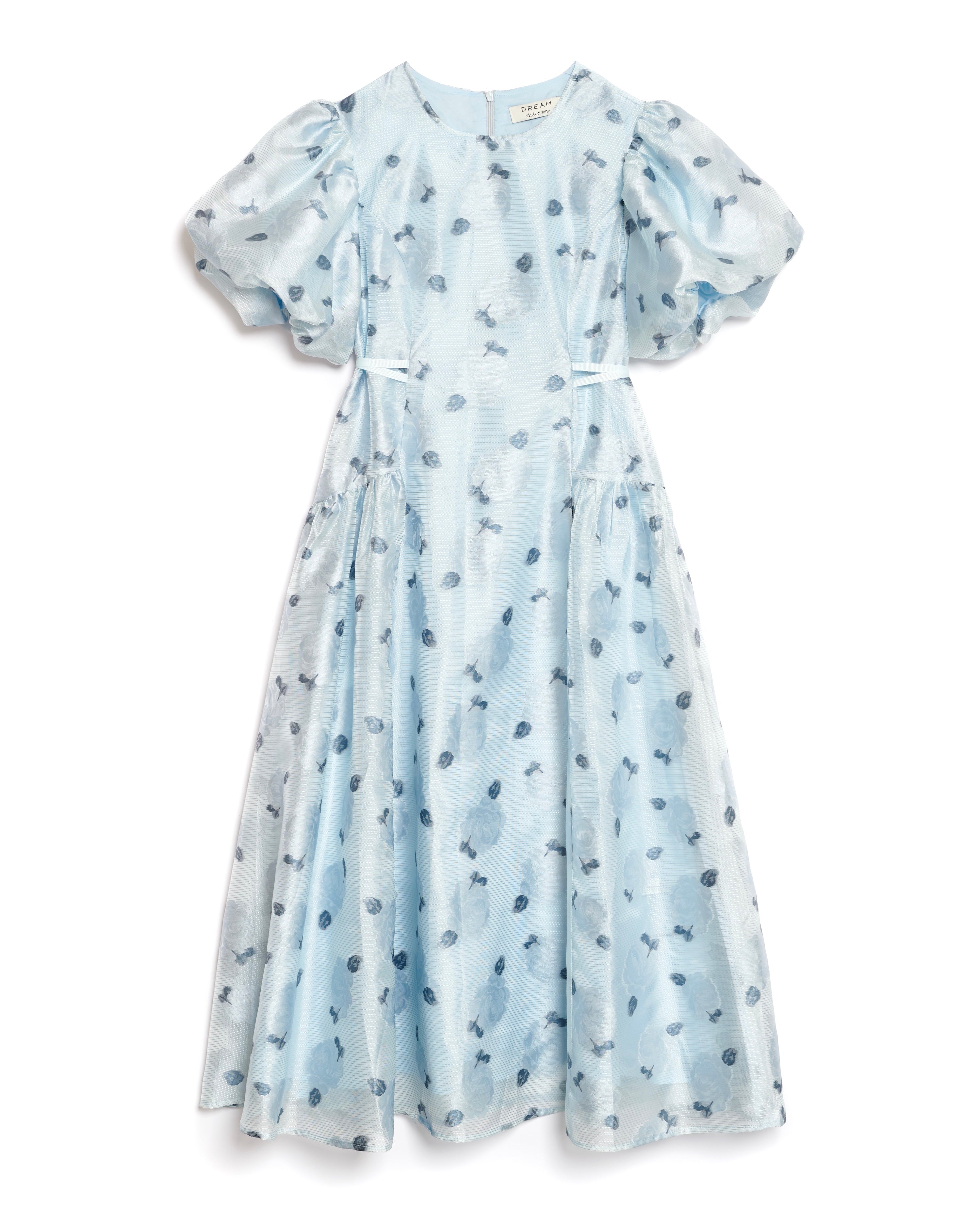 <b>POPPY x sister jane</b><br>Cloud Flowers Jacquard Midi Dress
