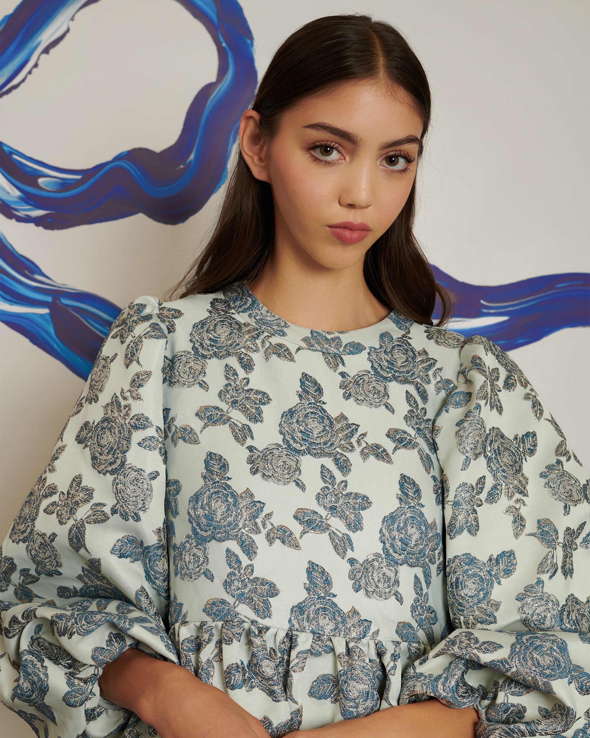 POPPY x sister janeDream Roses Jacquard Mini Dress