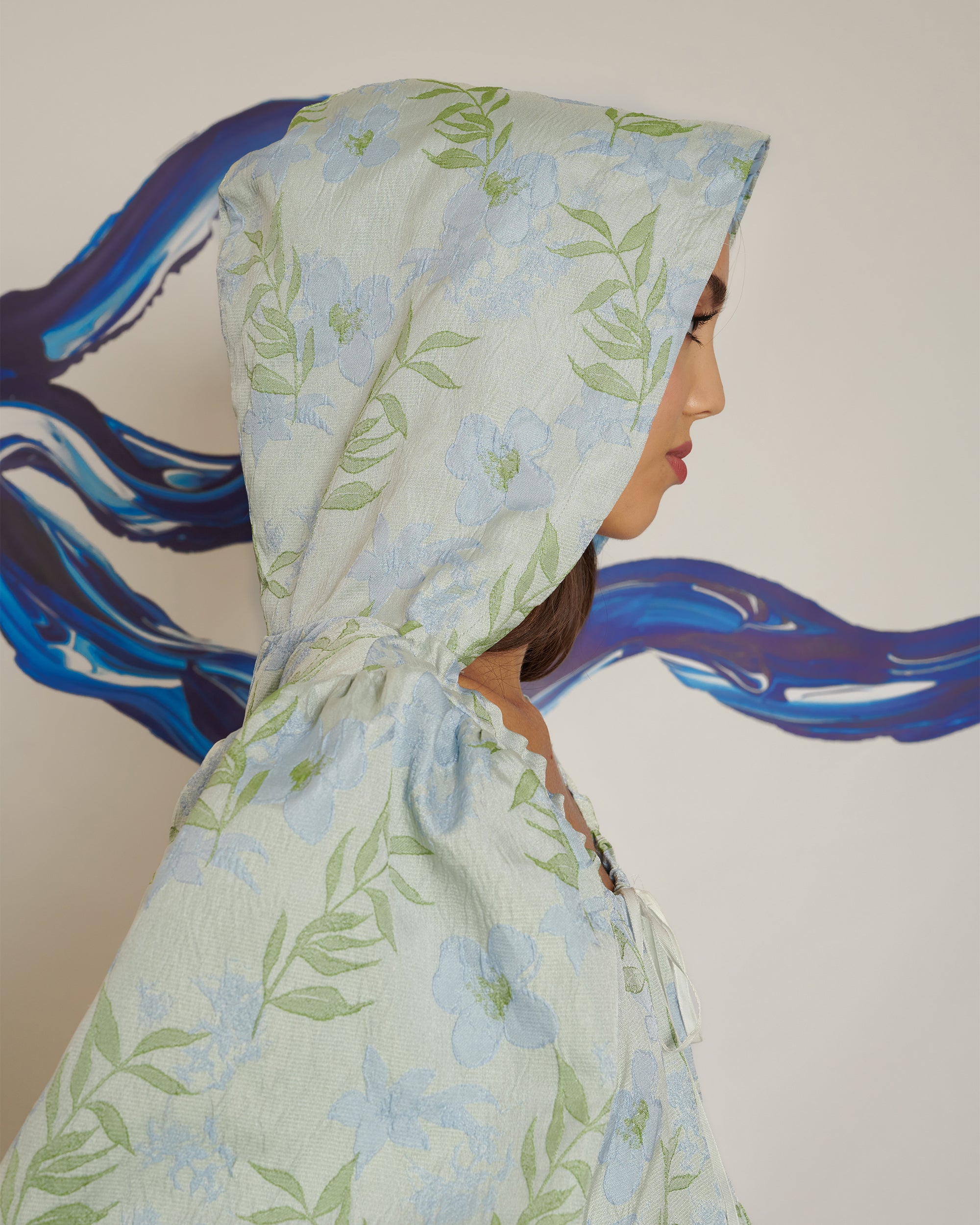 <b>POPPY x sister jane</b><br>Floral Hood Bubble Hem Mini Dress