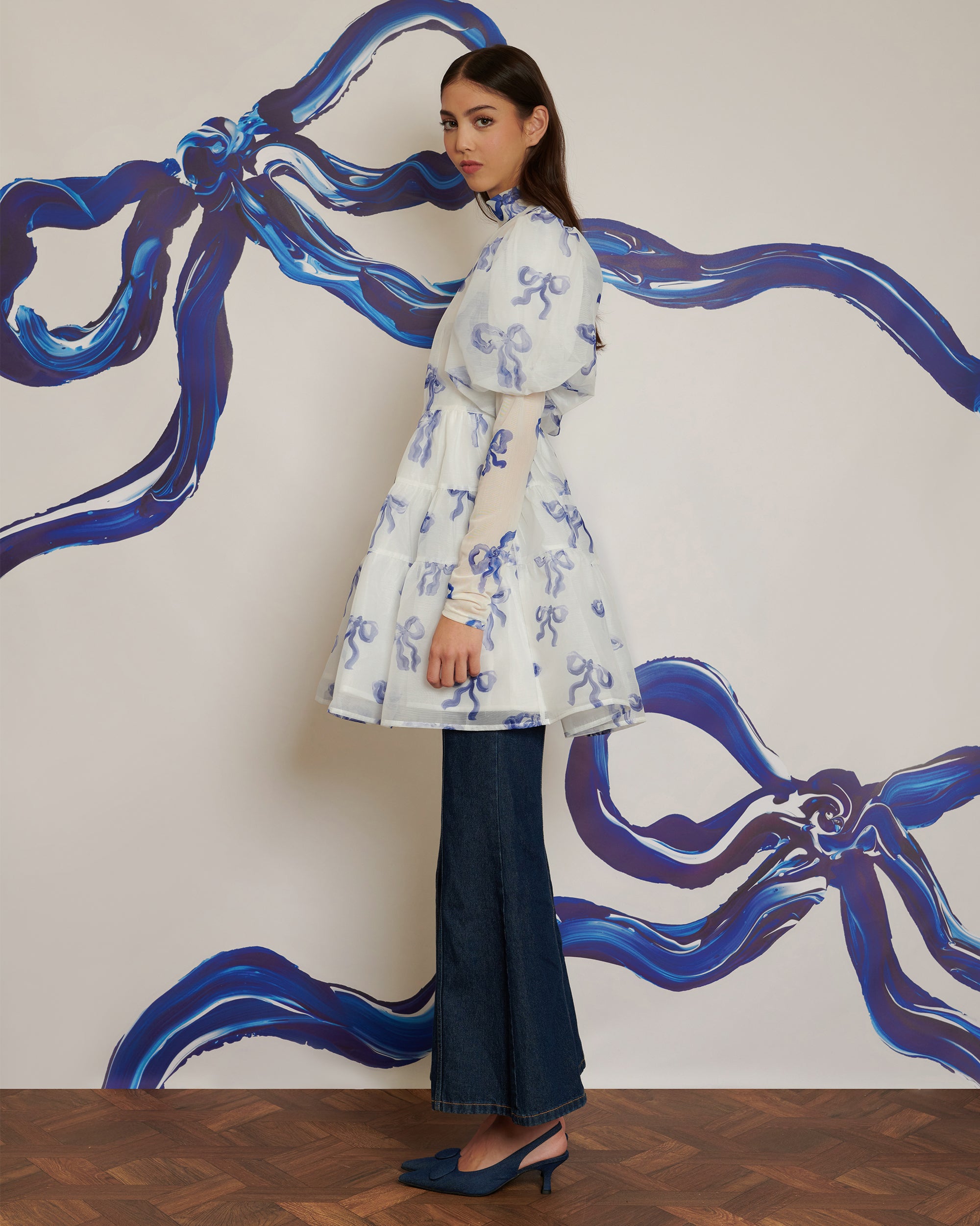 <b>POPPY x sister jane</b><br>Flying Bows Mini tiered Dress