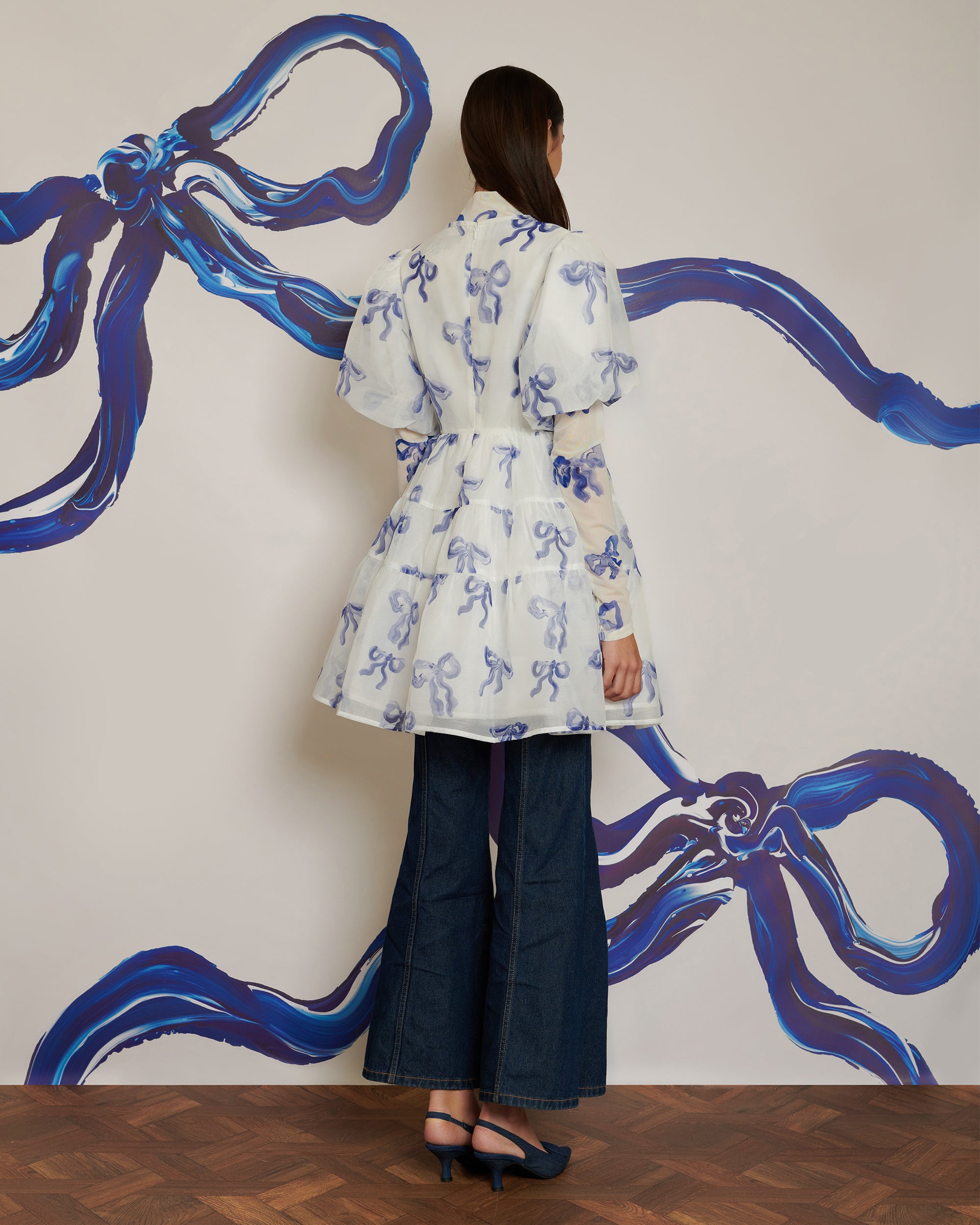 <b>POPPY x sister jane</b><br>Flying Bows Mini tiered Dress