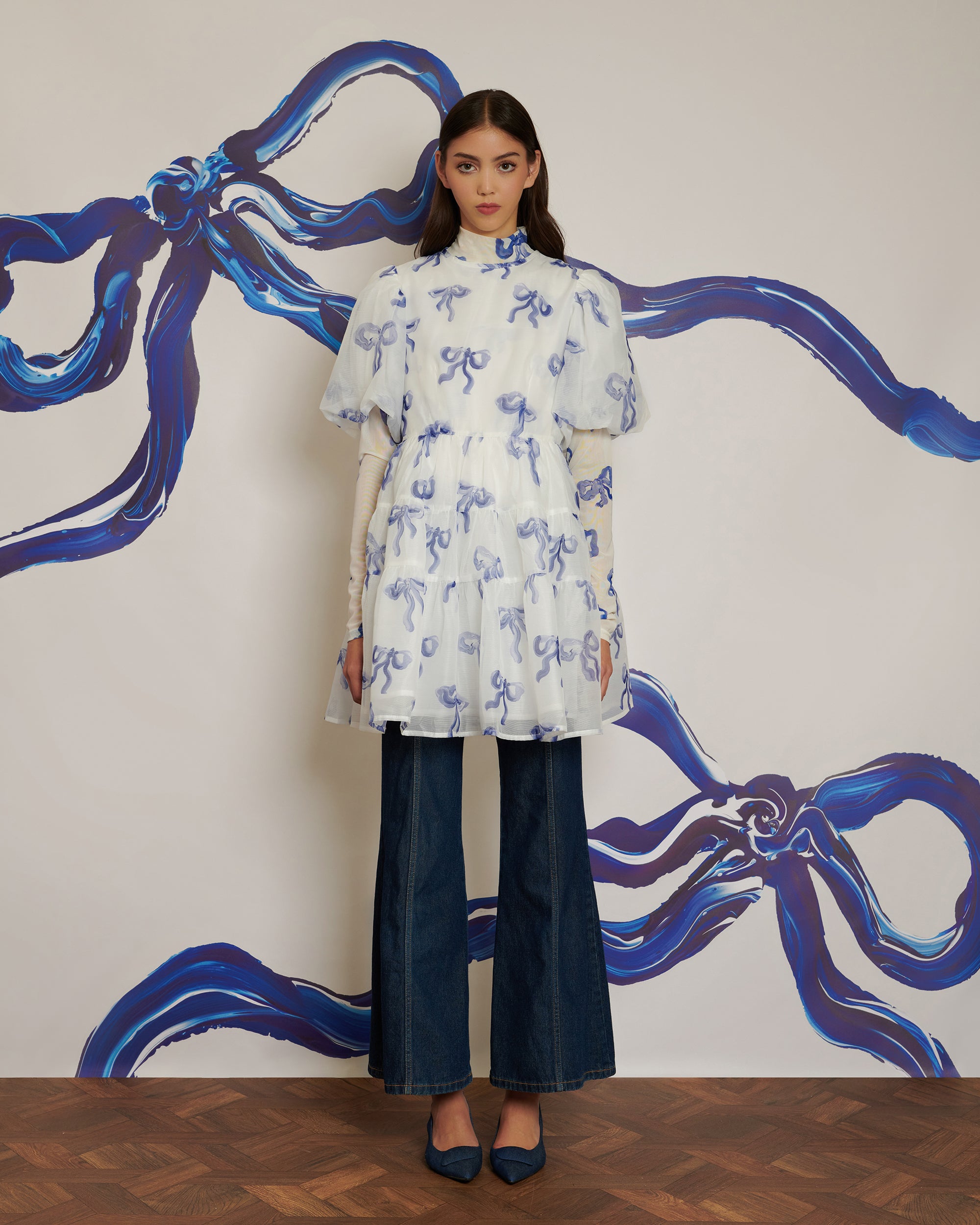 <b>POPPY x sister jane</b><br>Flying Bows Mini tiered Dress