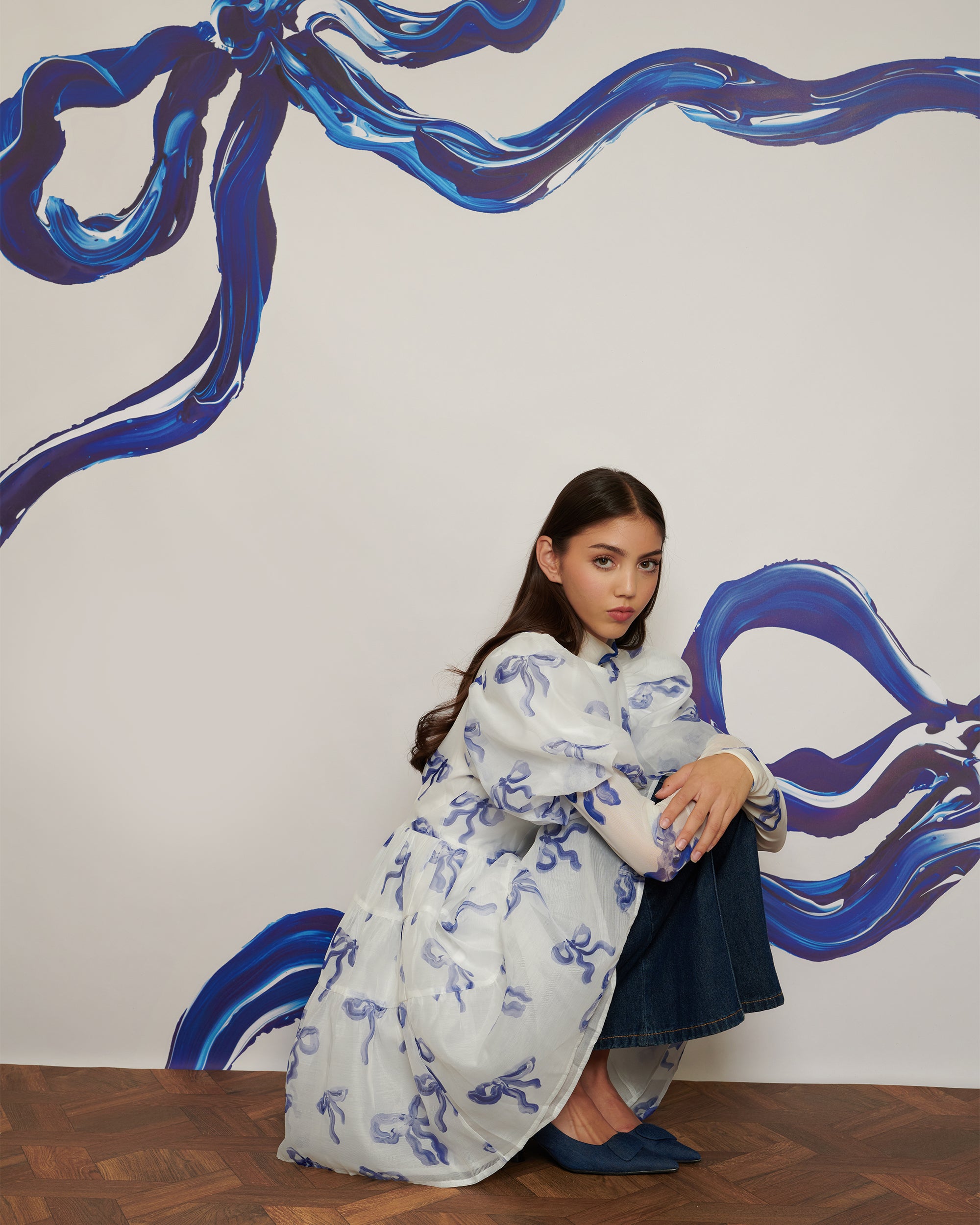 <b>POPPY x sister jane</b><br>Flying Bows Mini tiered Dress