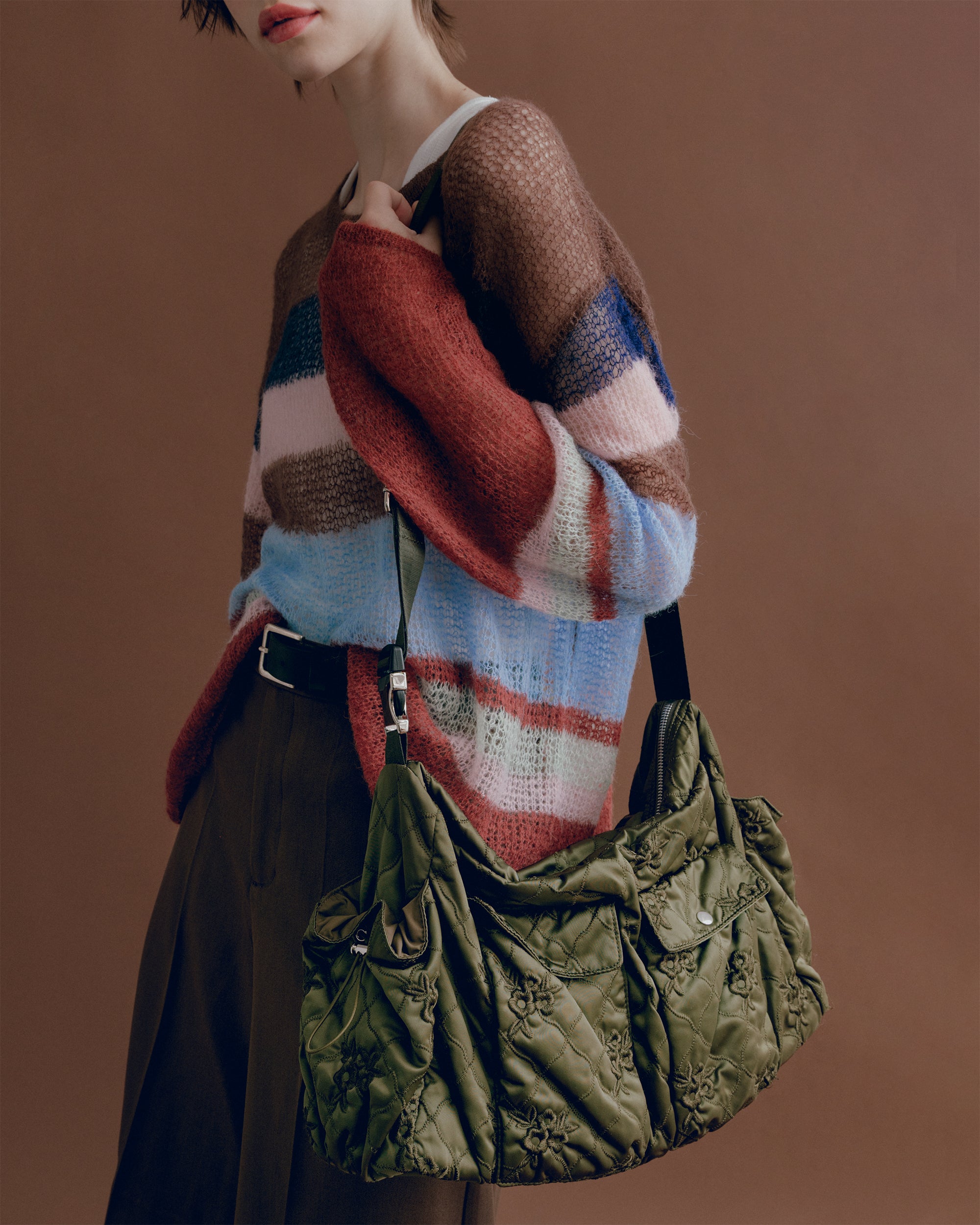 Quilted shoulder bag