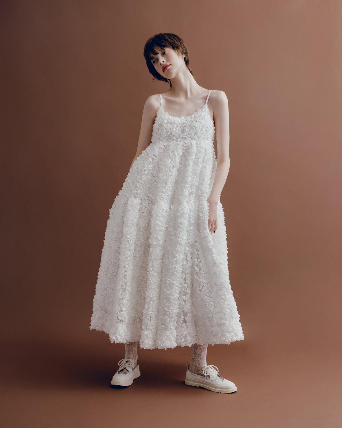 Flower garden tiered camisole dress