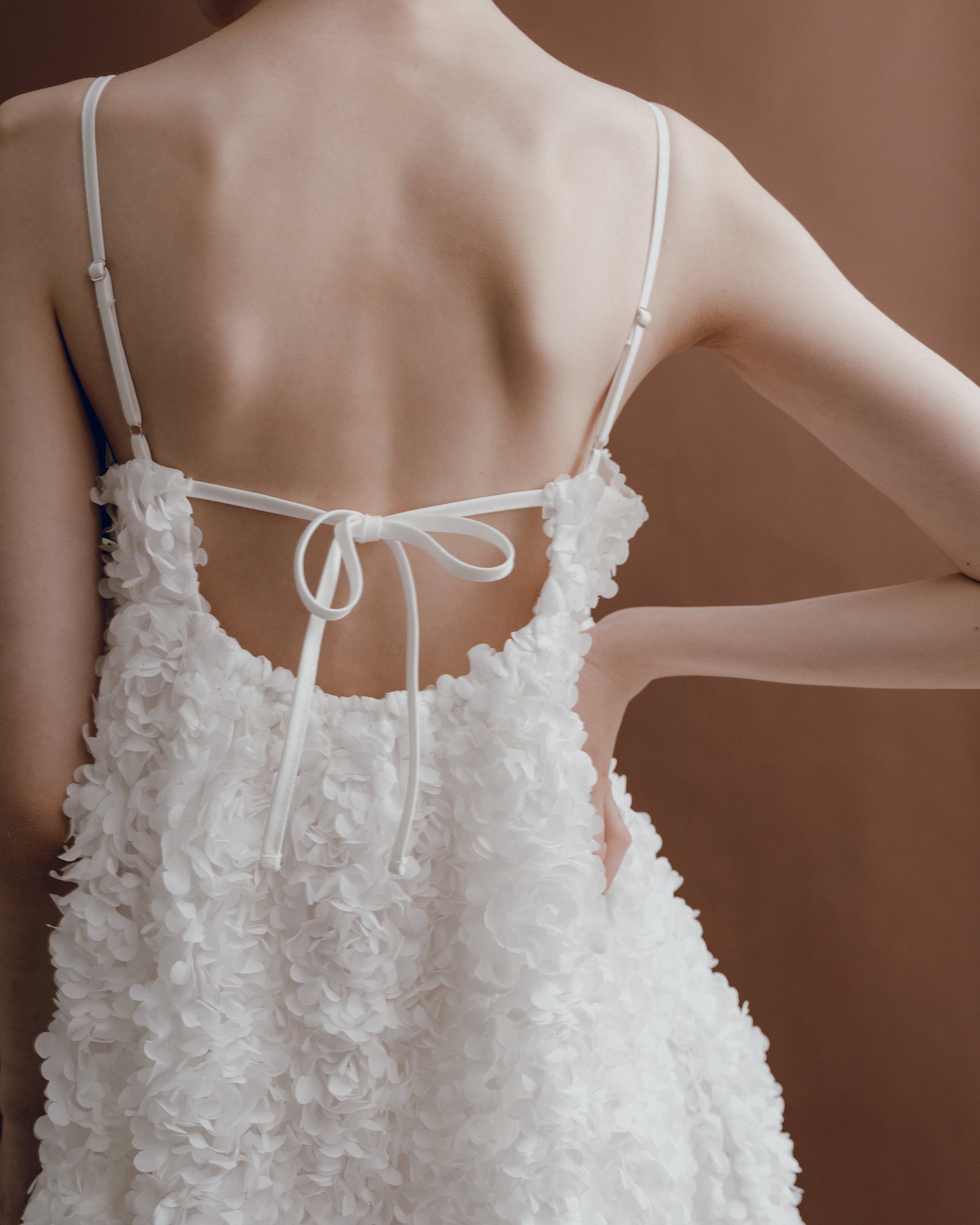 ワンピース POPPY FLOWER SEE-THROUGH CAMI DRESS Flower garden tiered camisole dress