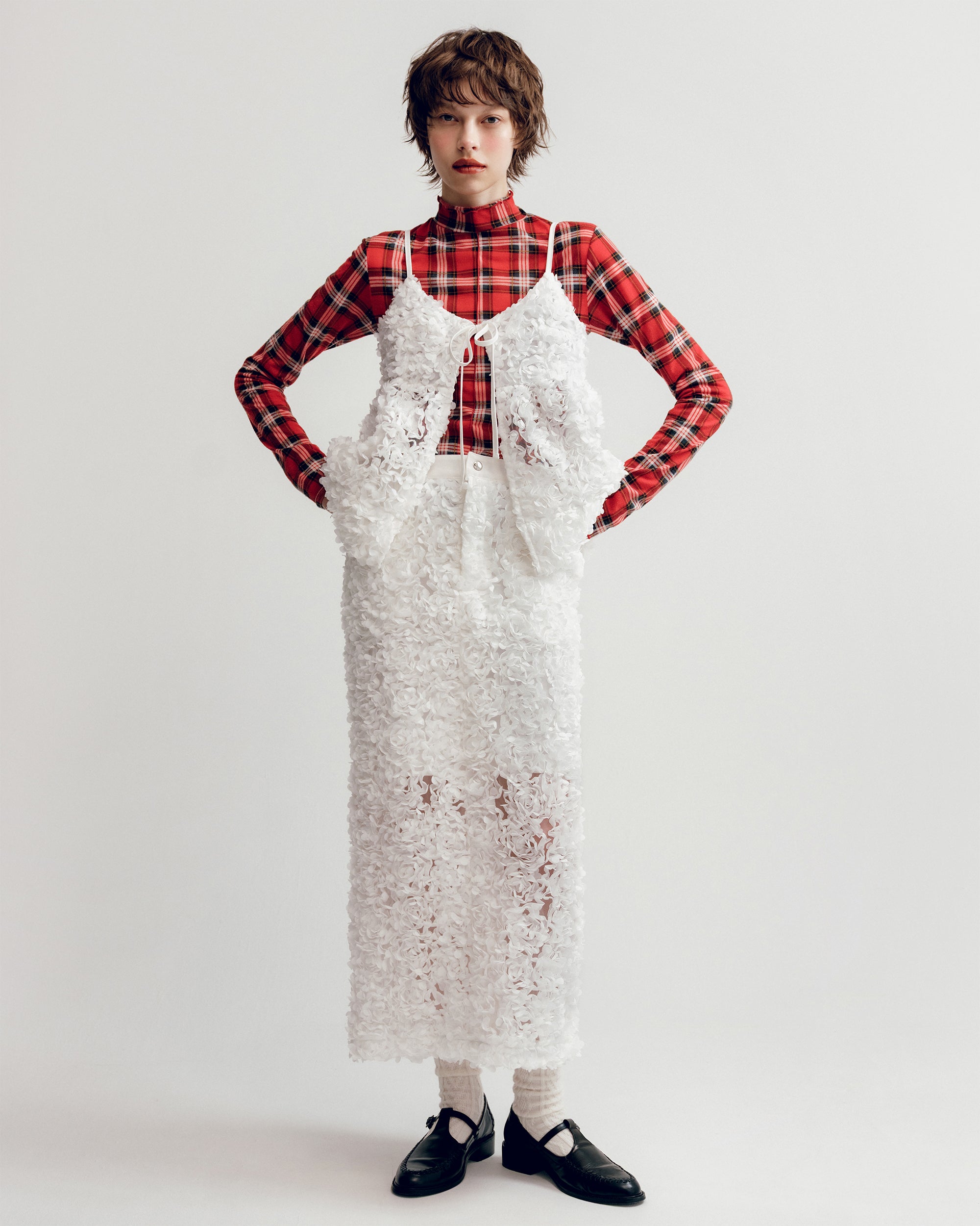 poppy スカート Flower garden tight skirt