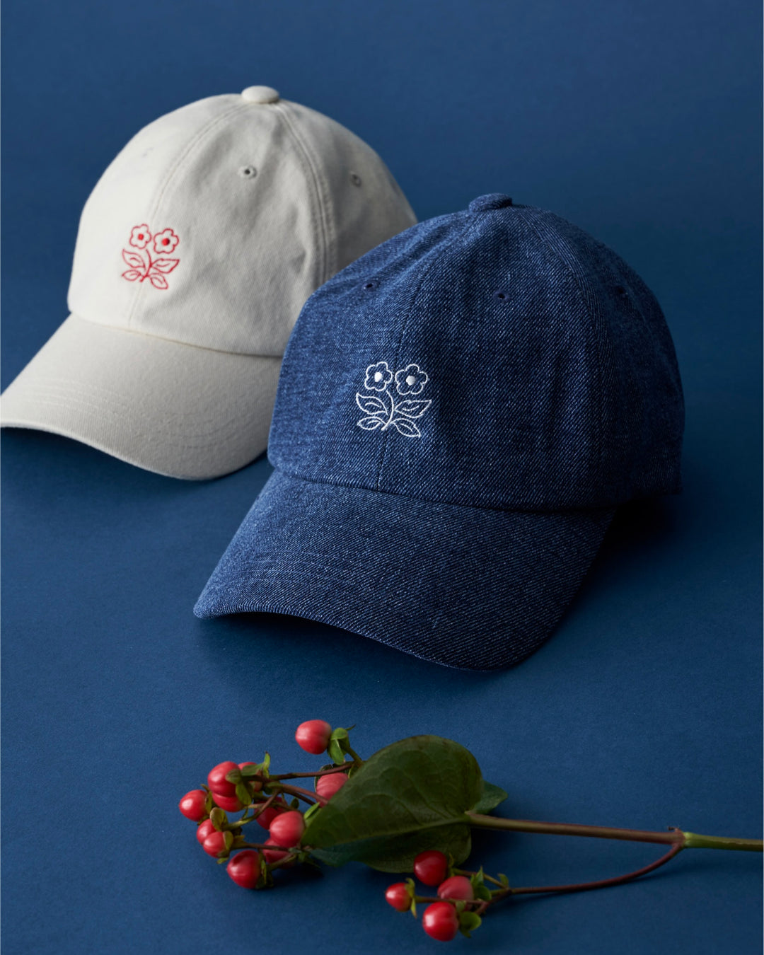 POPPY logo cap(denim)